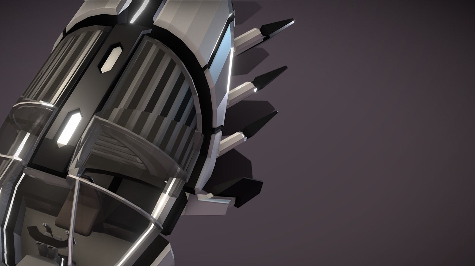 CAT-330 Civil Air Transport Low-poly 3D model_11