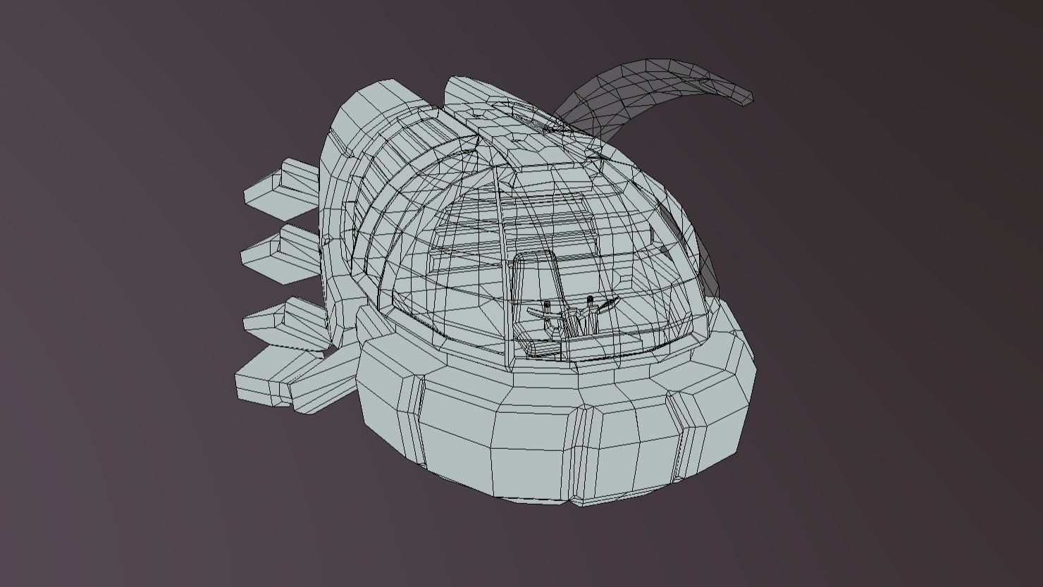 CAT-330 Civil Air Transport Low-poly 3D model_6