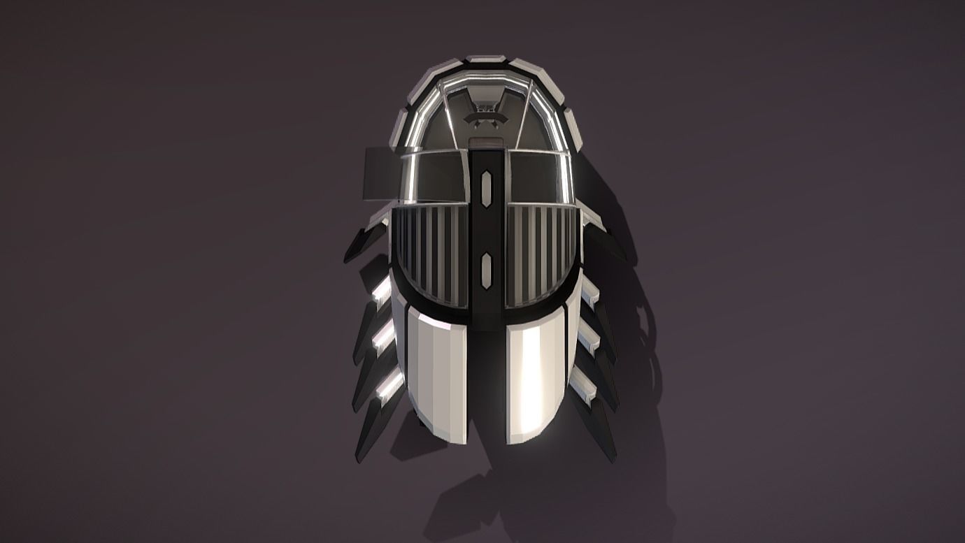 CAT-330 Civil Air Transport Low-poly 3D model_7