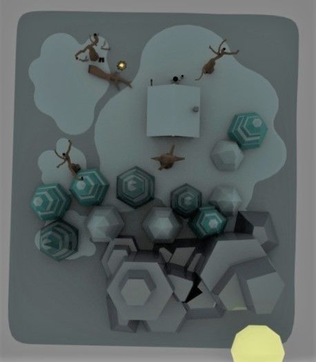 Snow Cabin isometric  3D model_4