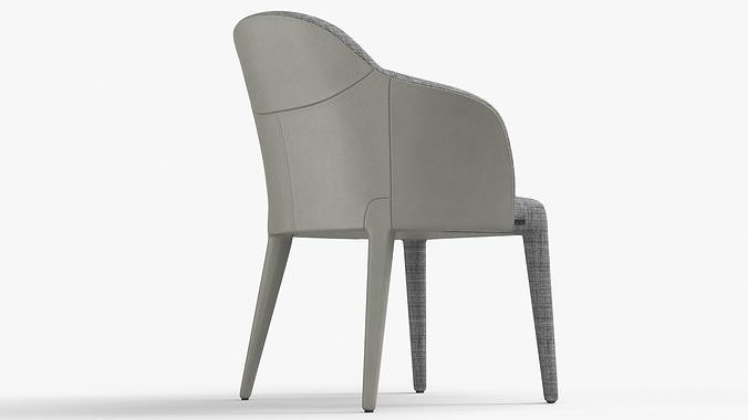 Fendi Chair Cream Suit - PBR Low-poly 3D model 5