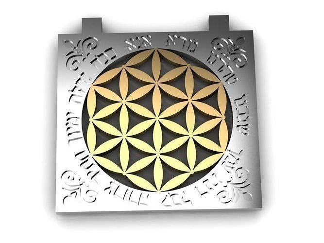 Kabbalah Pendant Anna Bekoah Flower of Life 3D print model