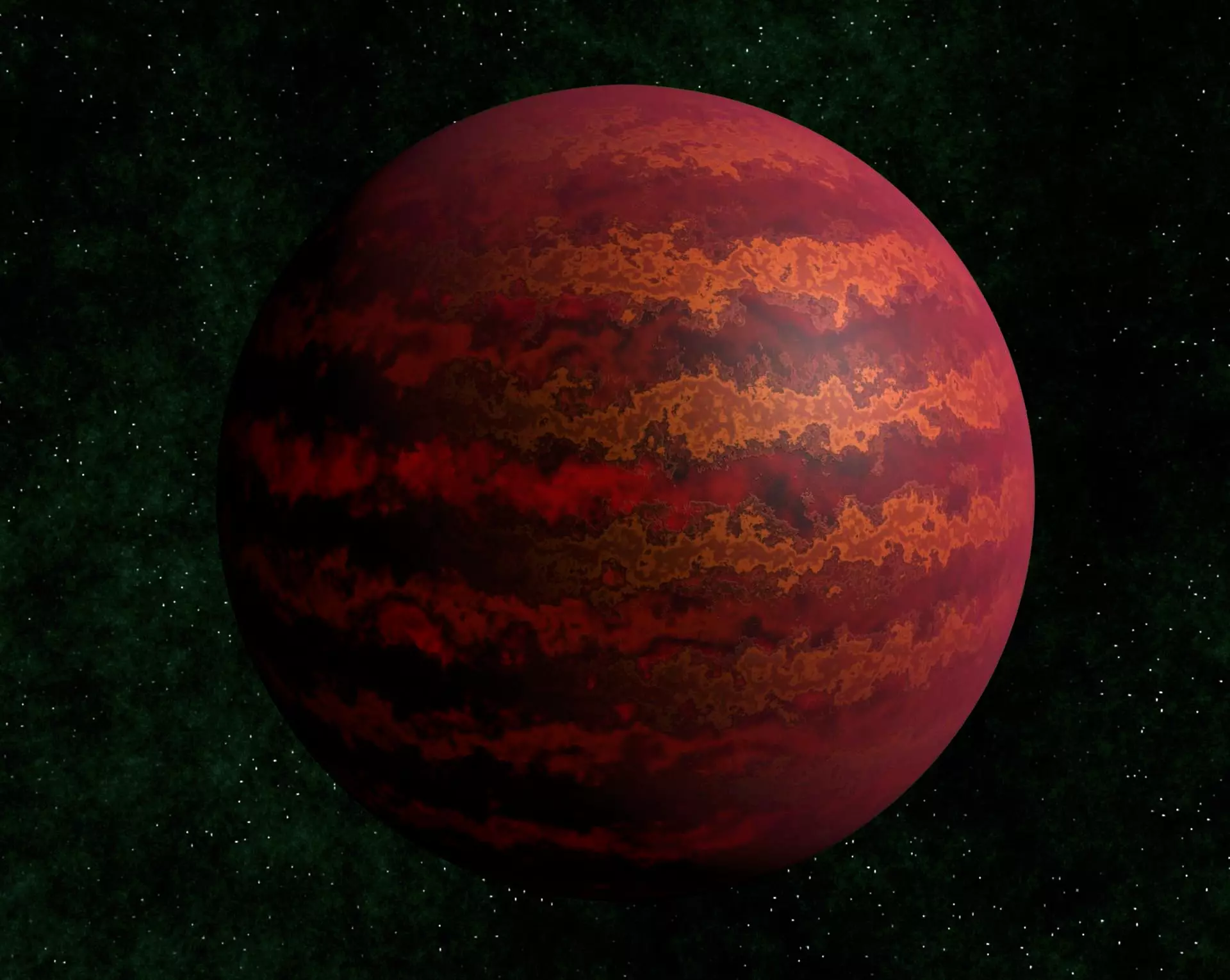 Brown dwarf star 1 Low-poly 3D model