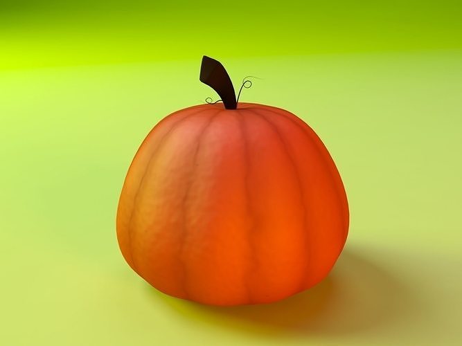 Cartoon Pumpkin 3D model