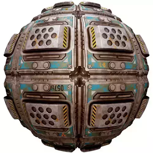 PBR Seamless Sci-Fi Texture 34