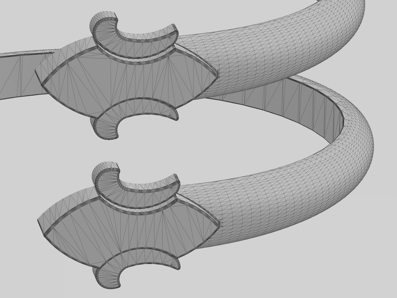 Simplistic Heraldic Lily Ring 3D print model_14