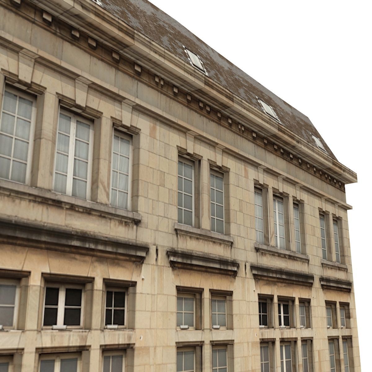 Apartment House 204 Low-poly 3D model_7