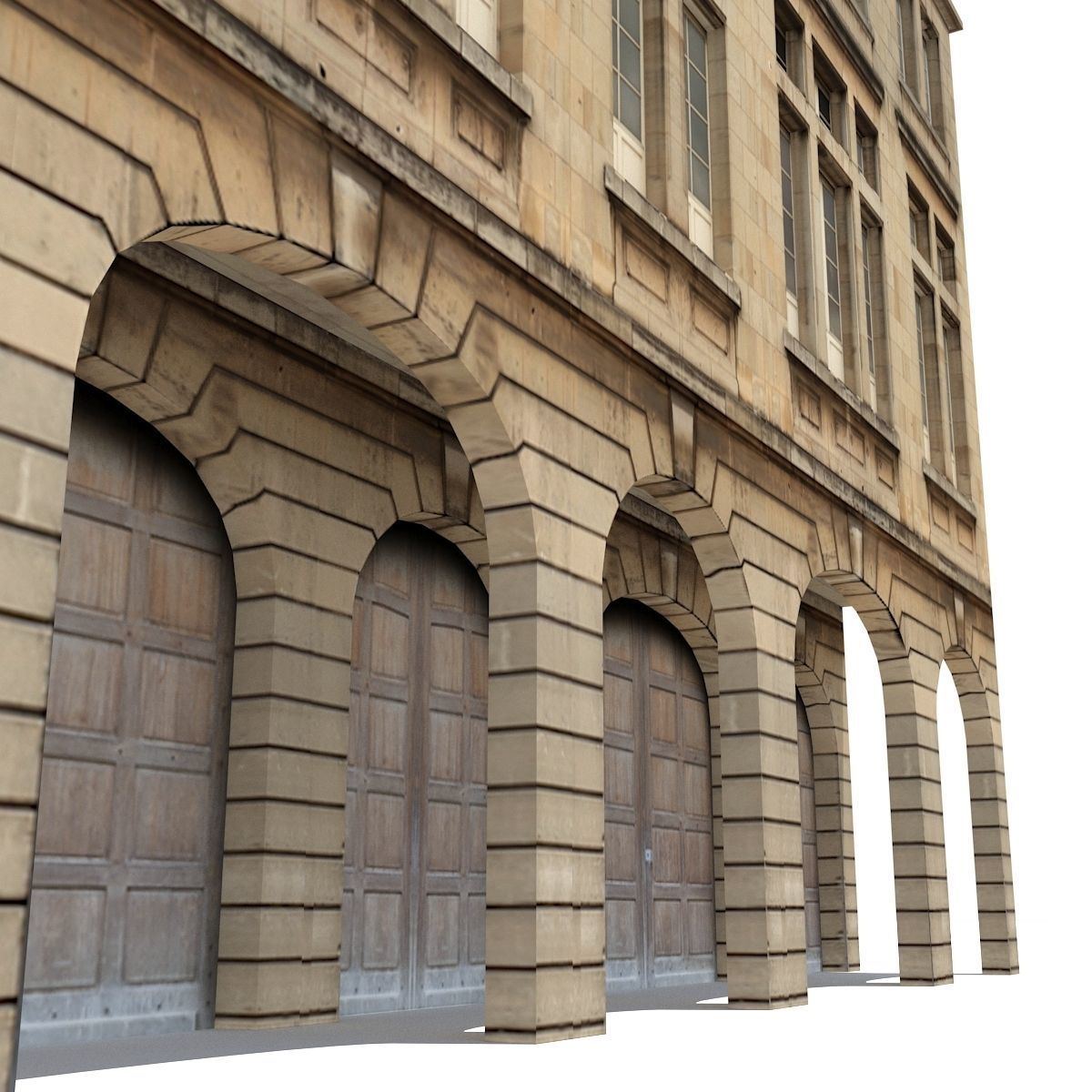 Apartment House 204 Low-poly 3D model_6