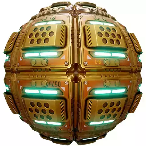 PBR Seamless Sci-Fi Texture 39