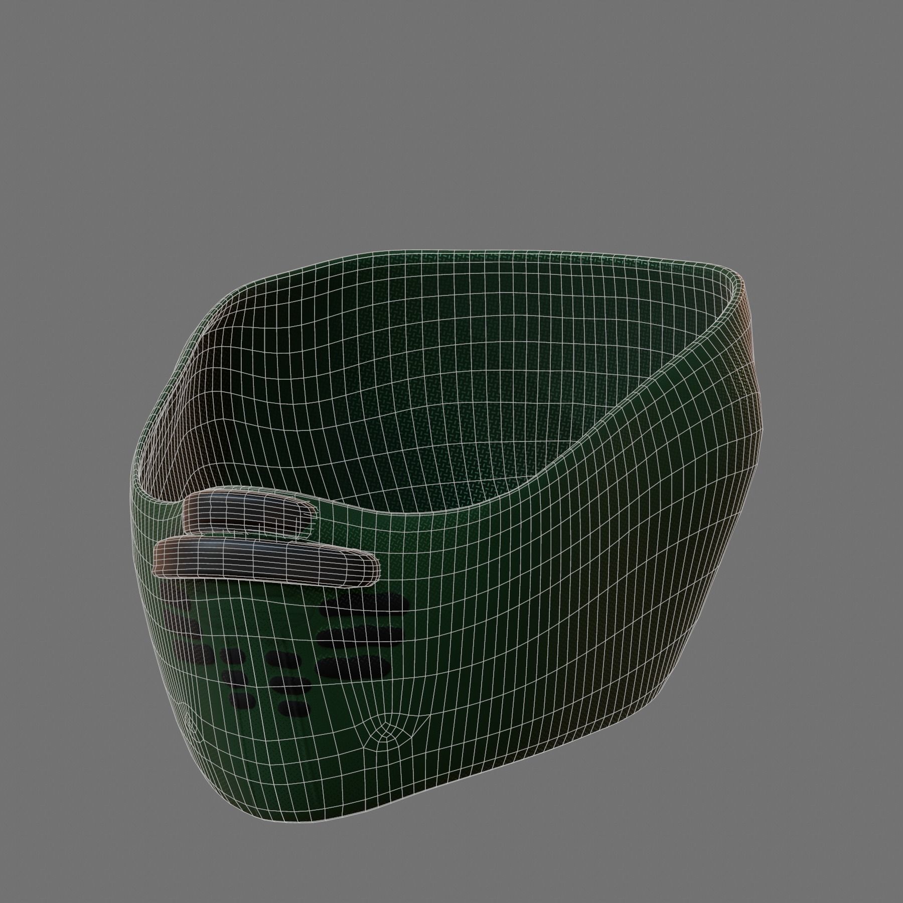 Gas mask helmet 3d model scifi Low-poly Low-poly 3D model_8