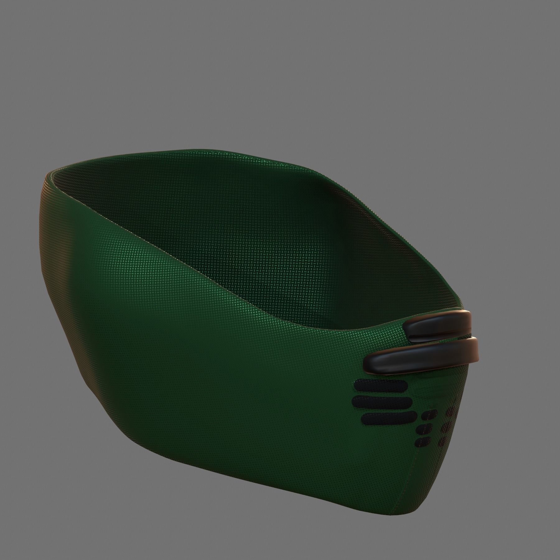 Gas mask helmet 3d model scifi Low-poly Low-poly 3D model_6