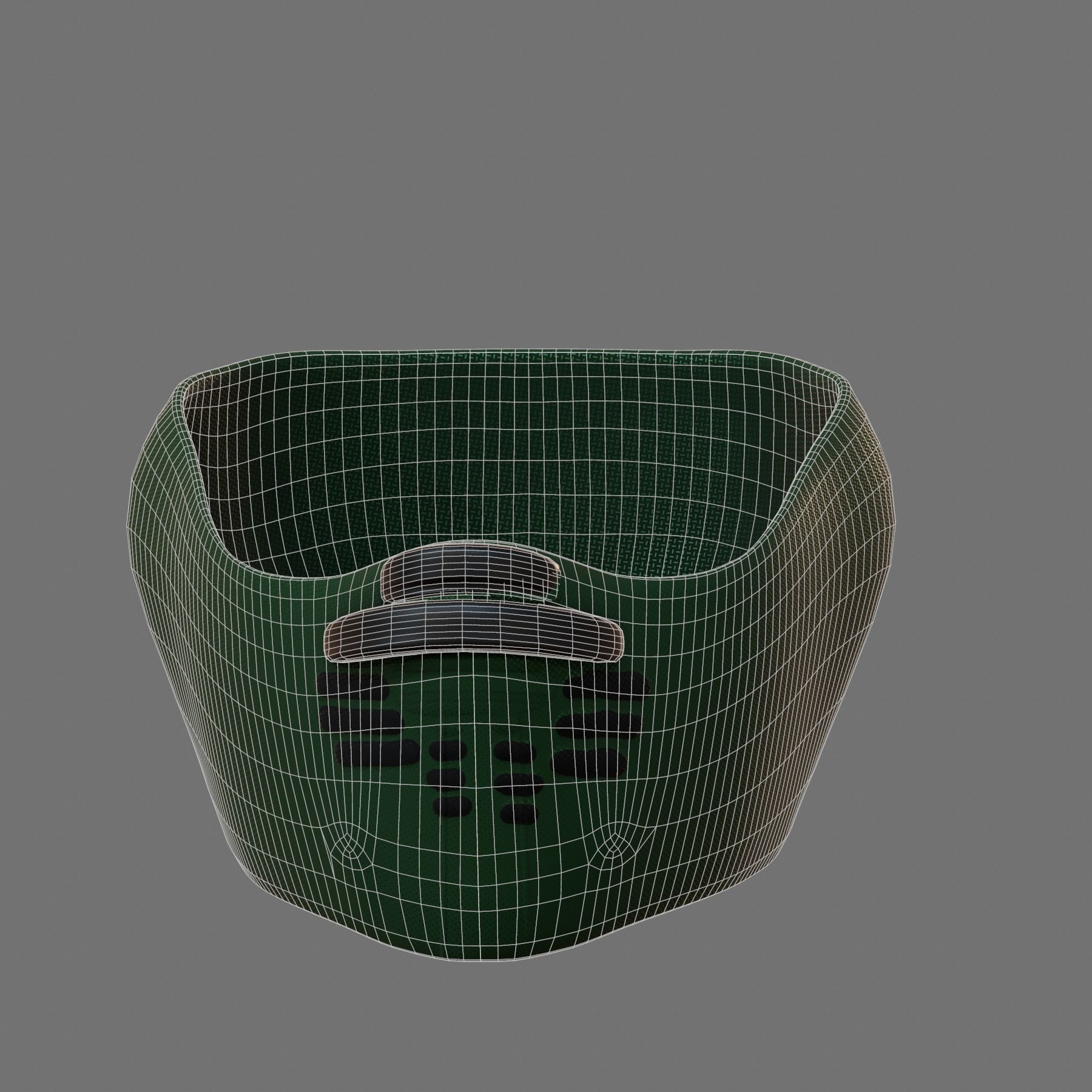 Gas mask helmet 3d model scifi Low-poly Low-poly 3D model_5