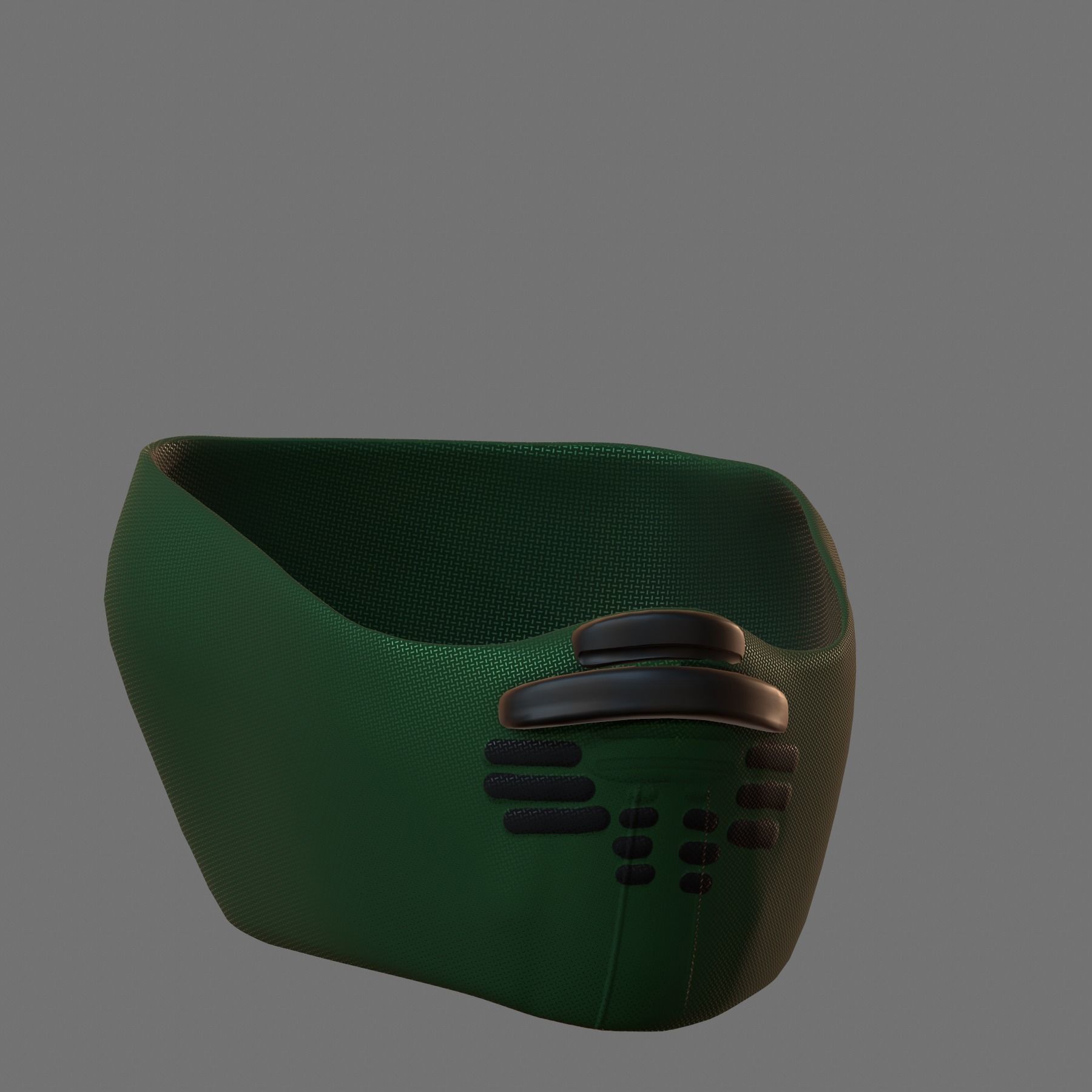 Gas mask helmet 3d model scifi Low-poly Low-poly 3D model_4