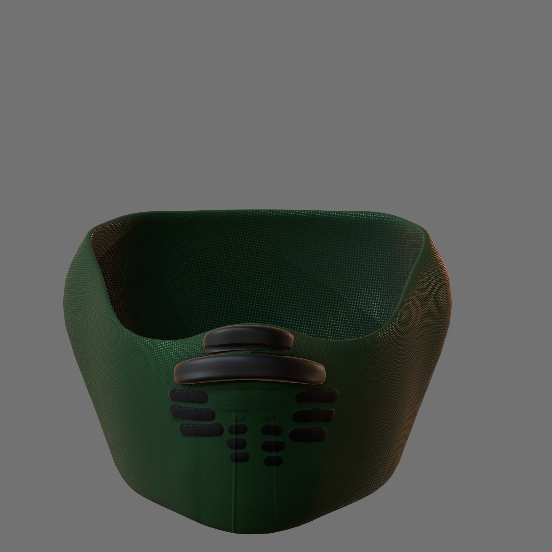 Gas mask helmet 3d model scifi Low-poly Low-poly 3D model_2