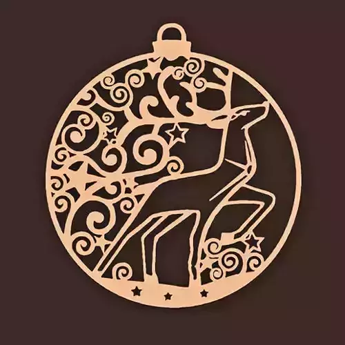 DEER CHRISTMAS 3D print model