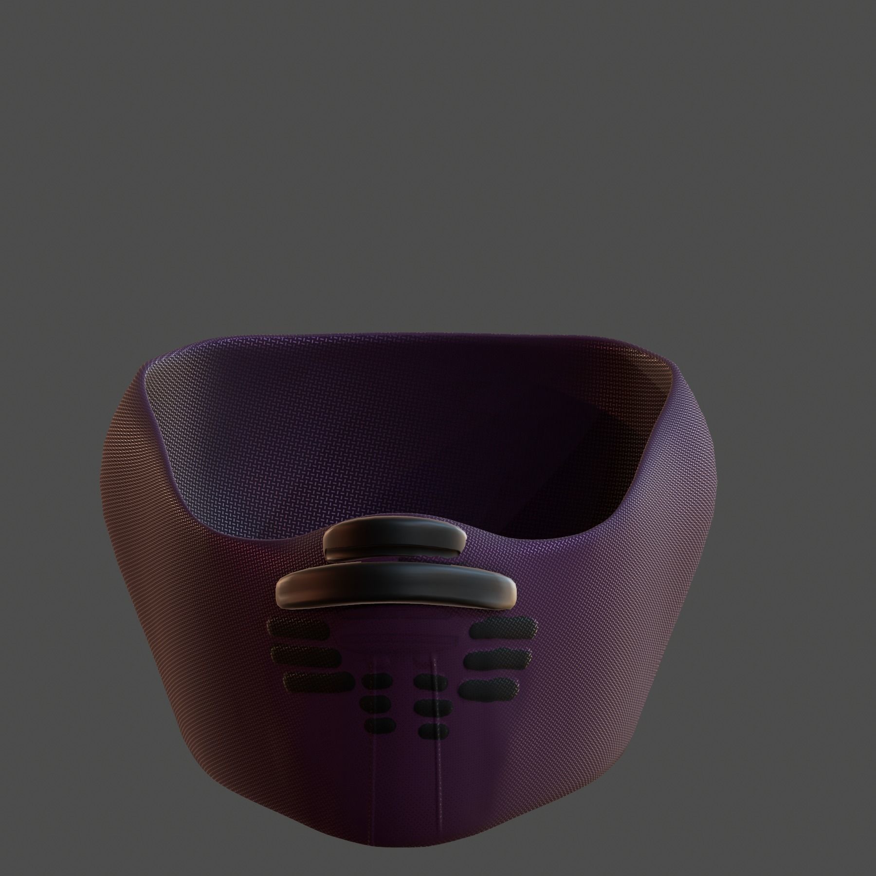 Gas mask helmet 3d model scifi Low-poly Low-poly 3D model_2