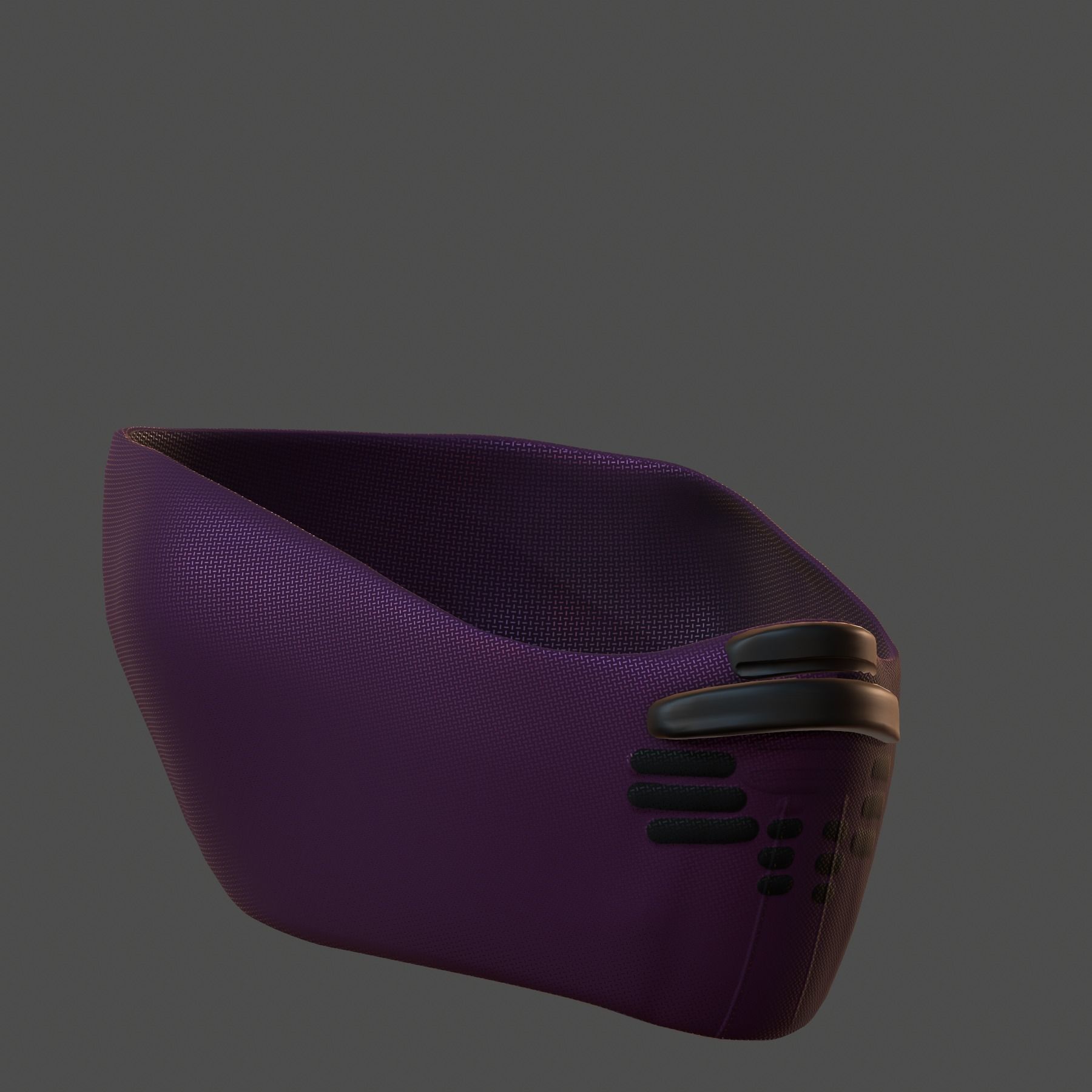 Gas mask helmet 3d model scifi Low-poly Low-poly 3D model_4