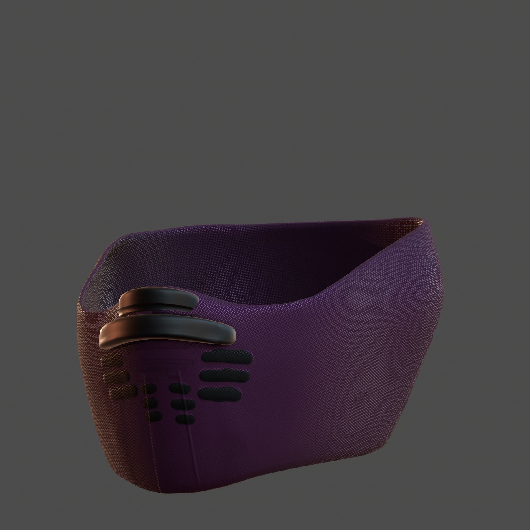 Gas mask helmet 3d model scifi Low-poly Low-poly 3D model_3