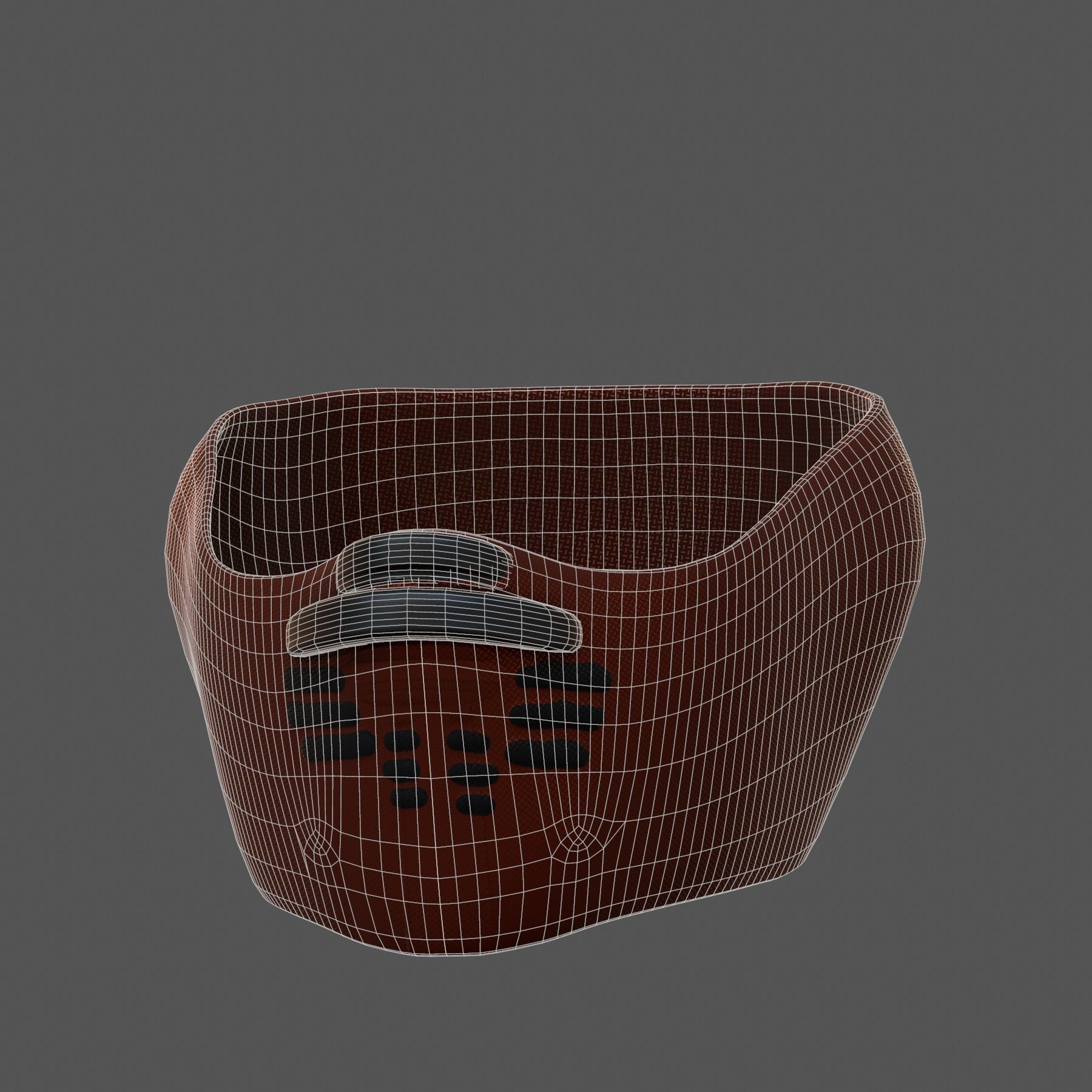 Gas mask helmet 3d model scifi Low-poly Low-poly 3D model_7