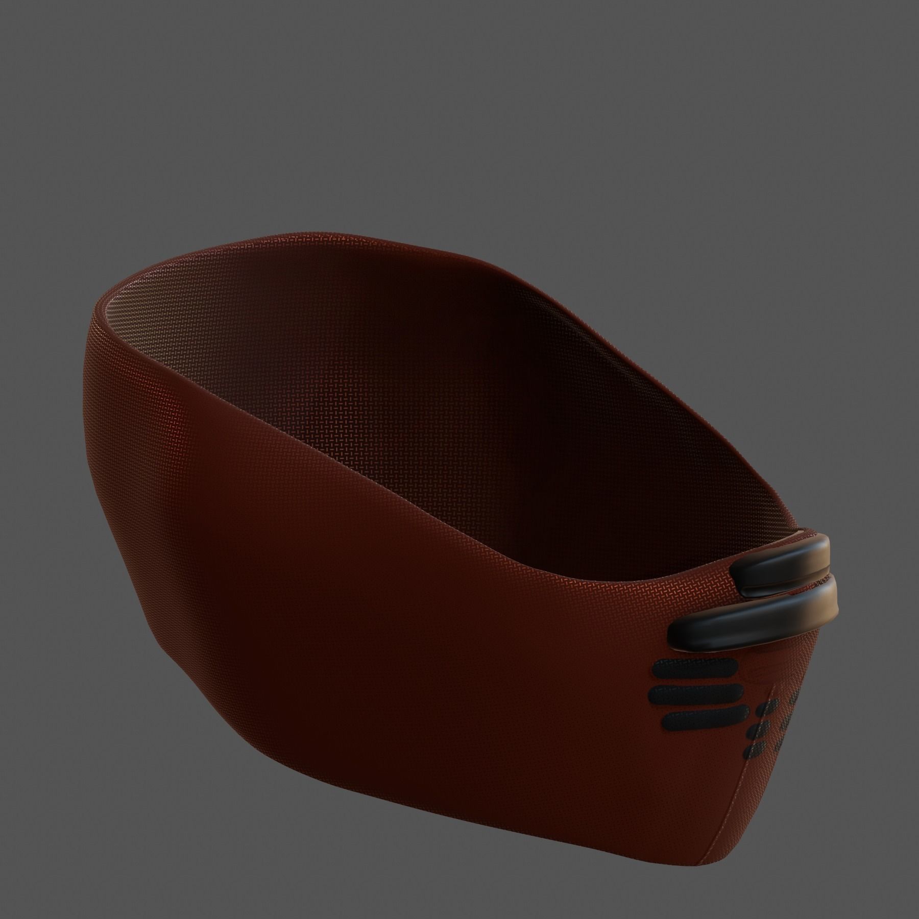 Gas mask helmet 3d model scifi Low-poly Low-poly 3D model_5