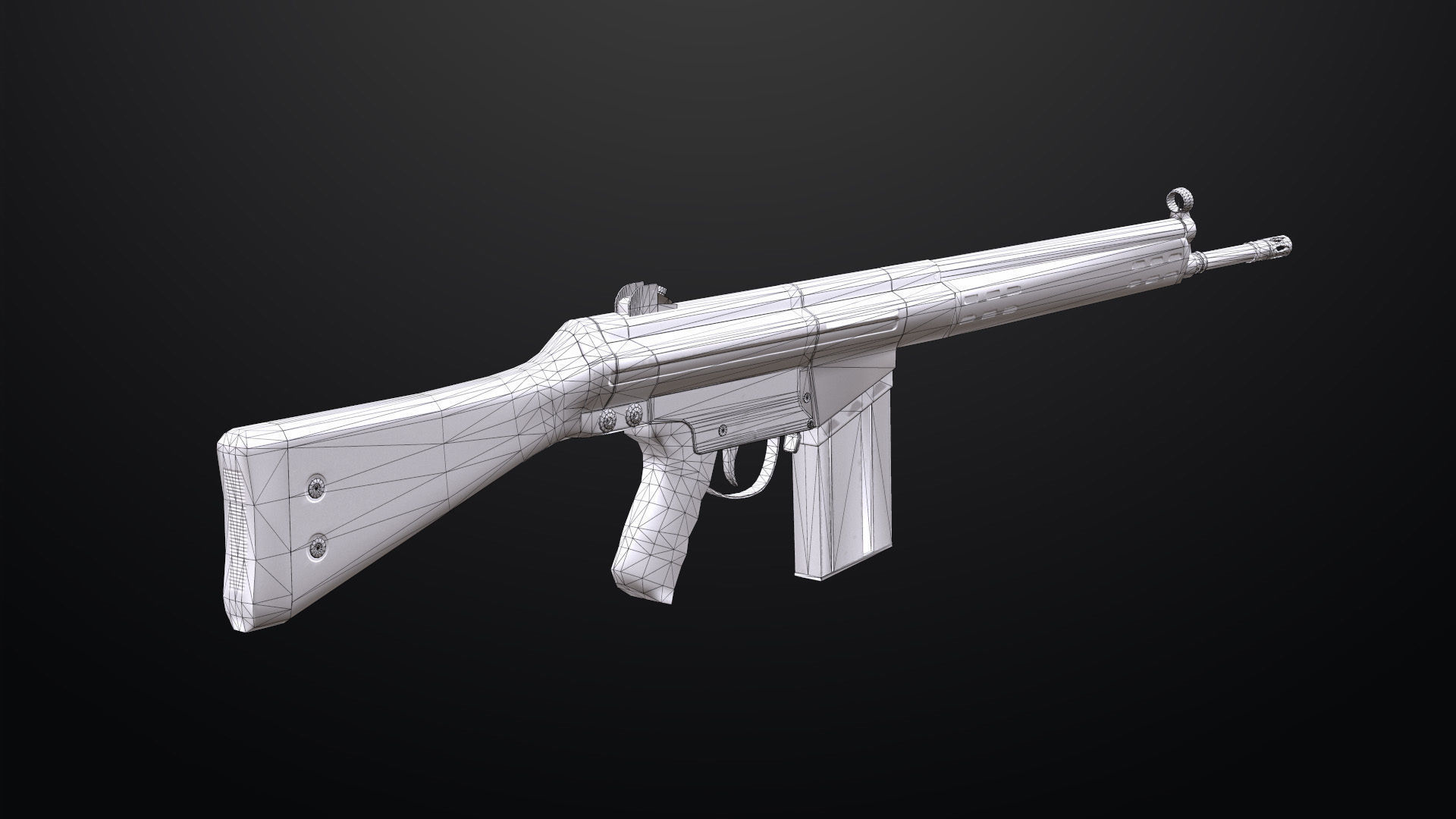 GEWHER 3 - G3 - Model and Textures Low-poly 3D model Low-poly 3D model_9