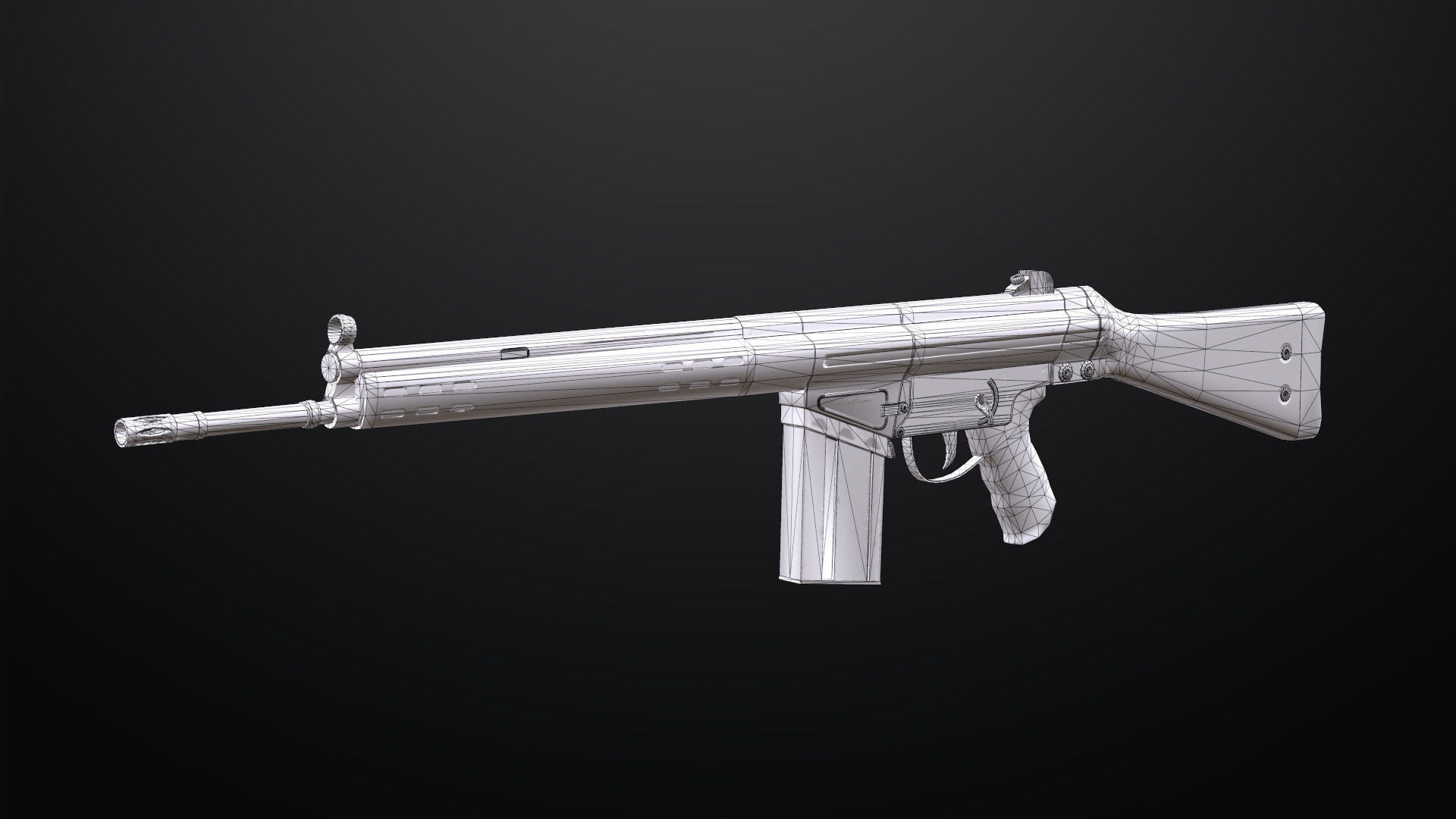 GEWHER 3 - G3 - Model and Textures Low-poly 3D model Low-poly 3D model_7