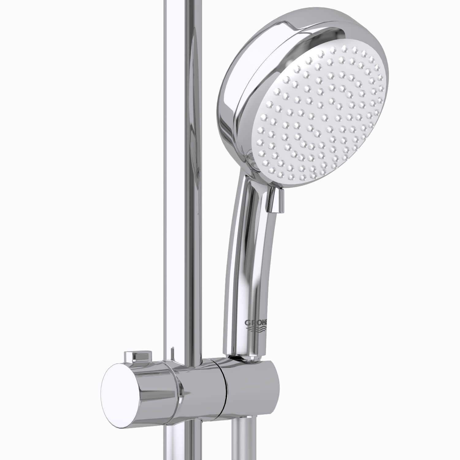 Shower System Grohe Retrofit System 210 3D model_3