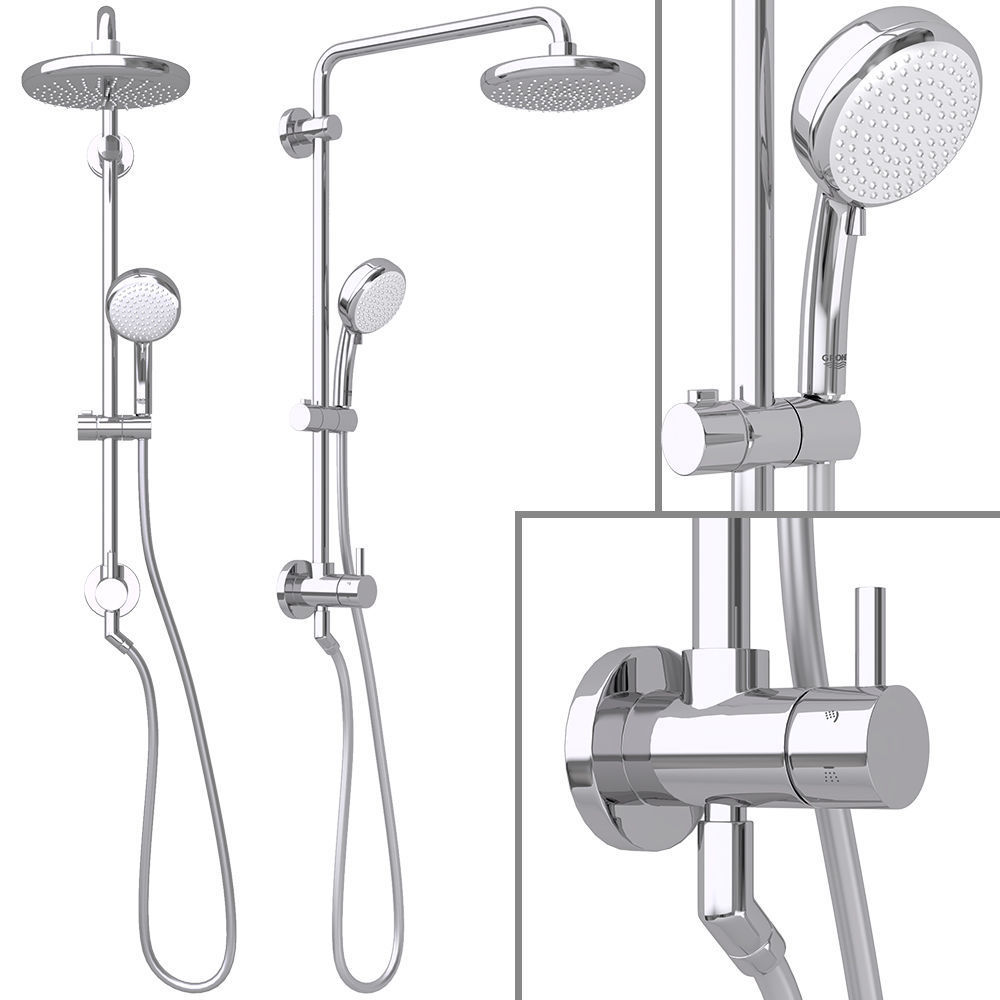 grohe retrofit shower system
