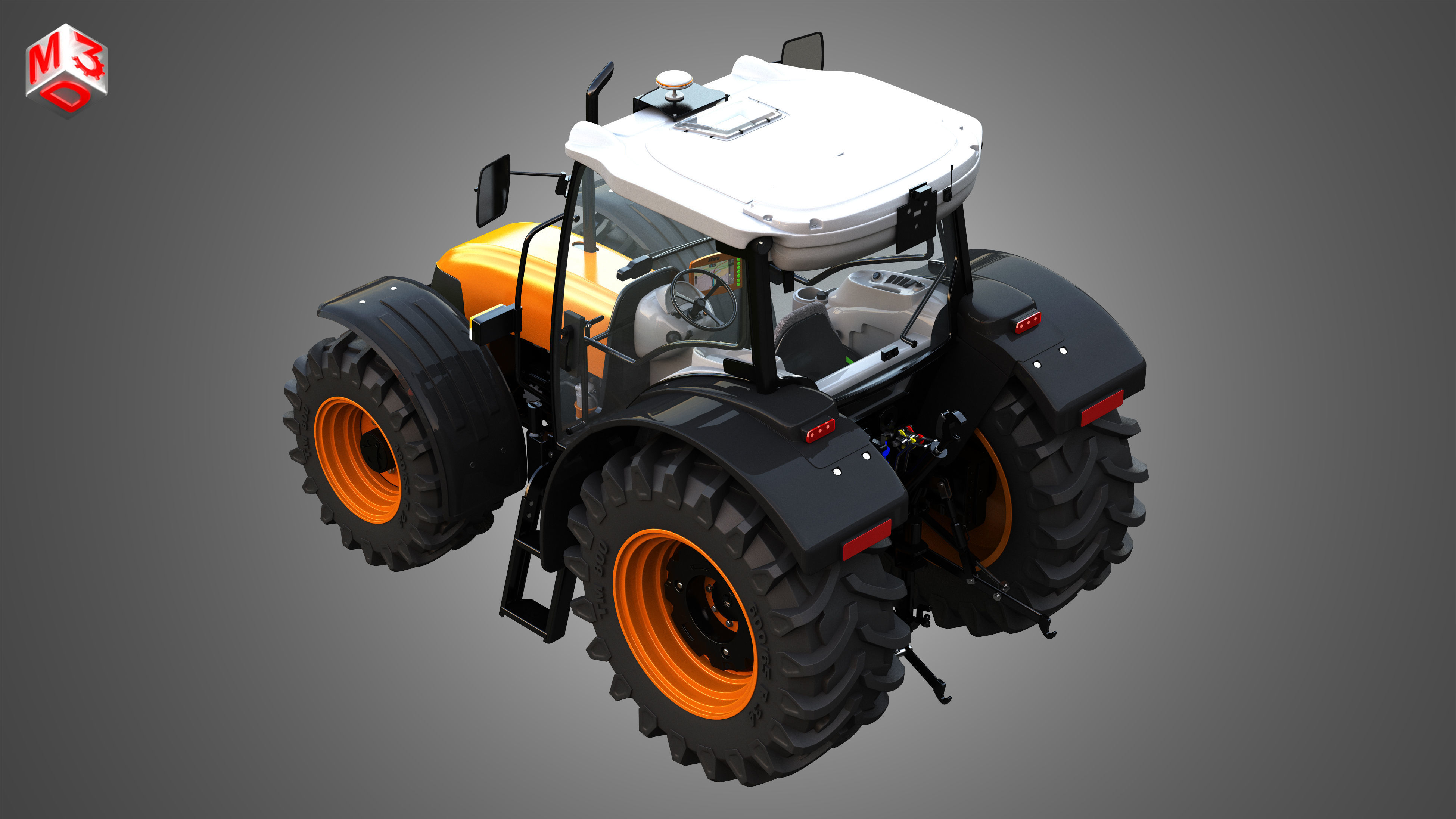 ST MAX - 105 Tractor 3D model_9