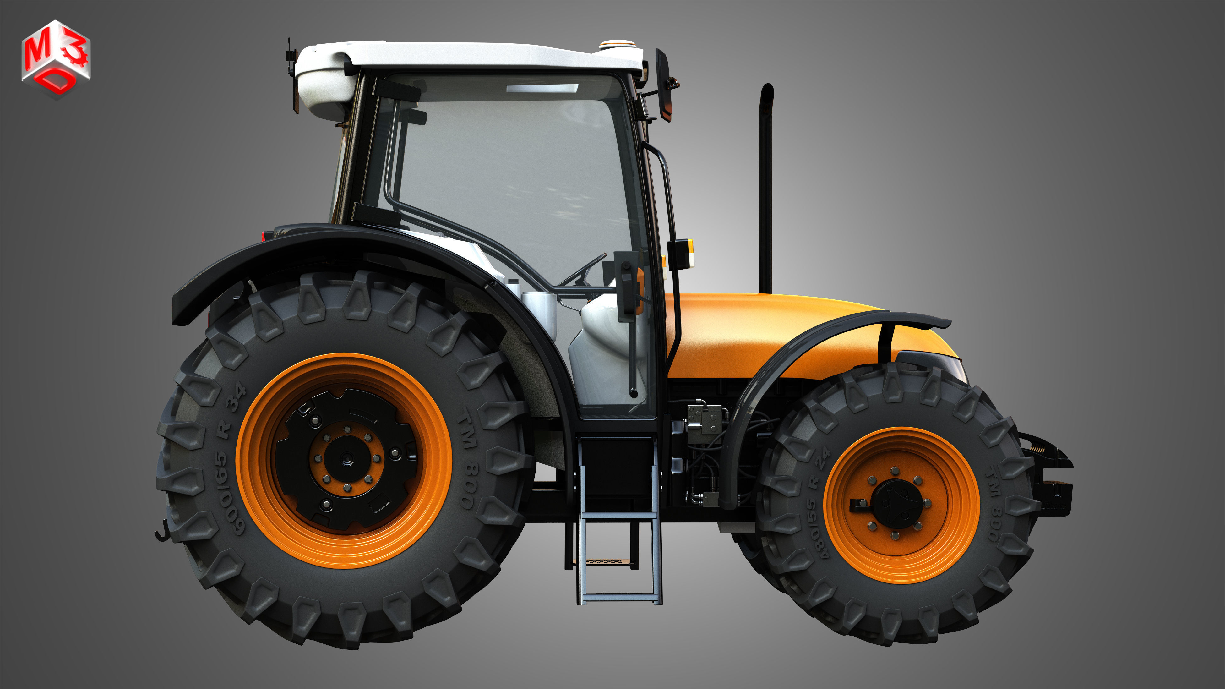 ST MAX - 105 Tractor 3D model_5