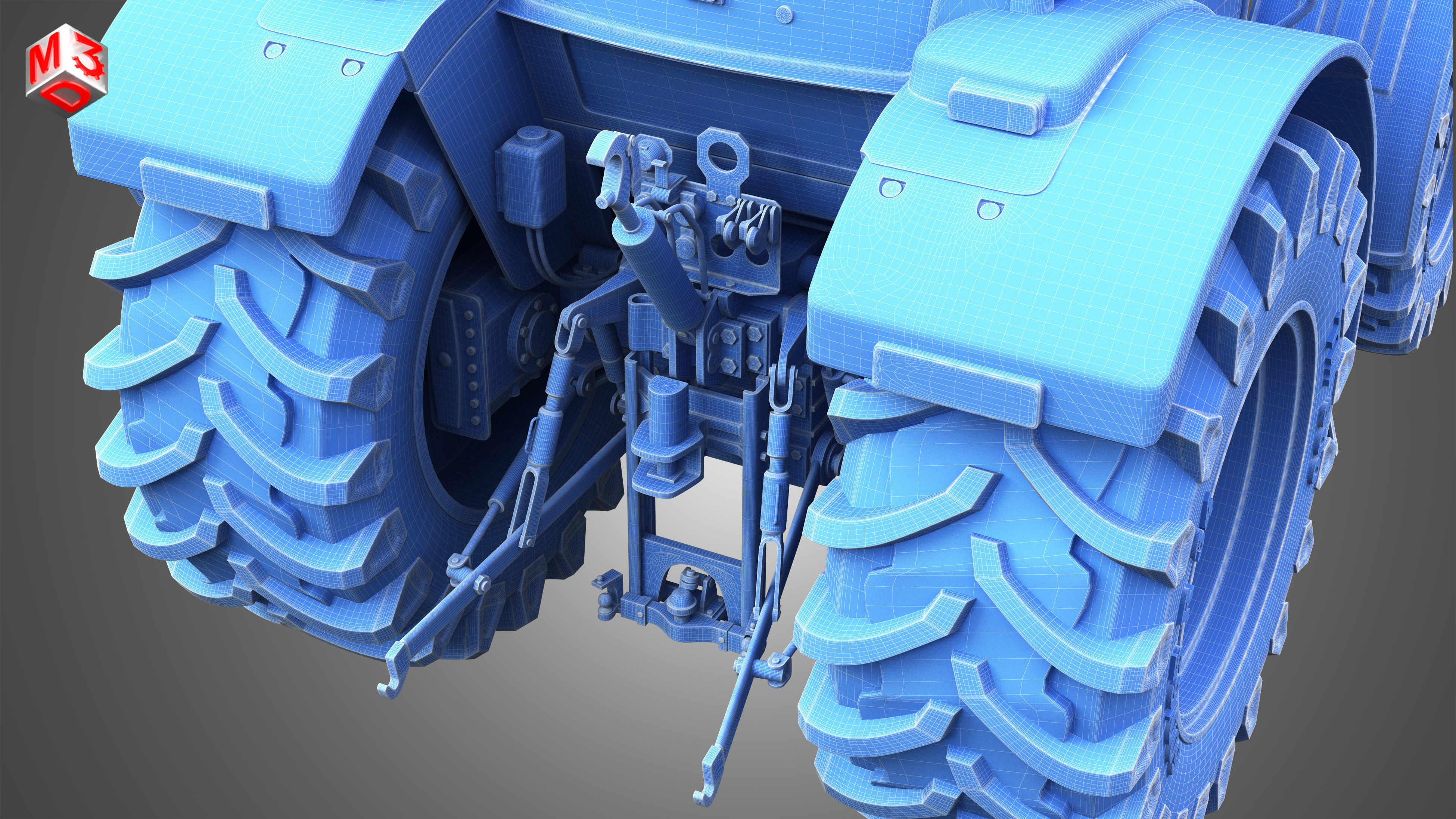ST MAX - 105 Tractor 3D model_13
