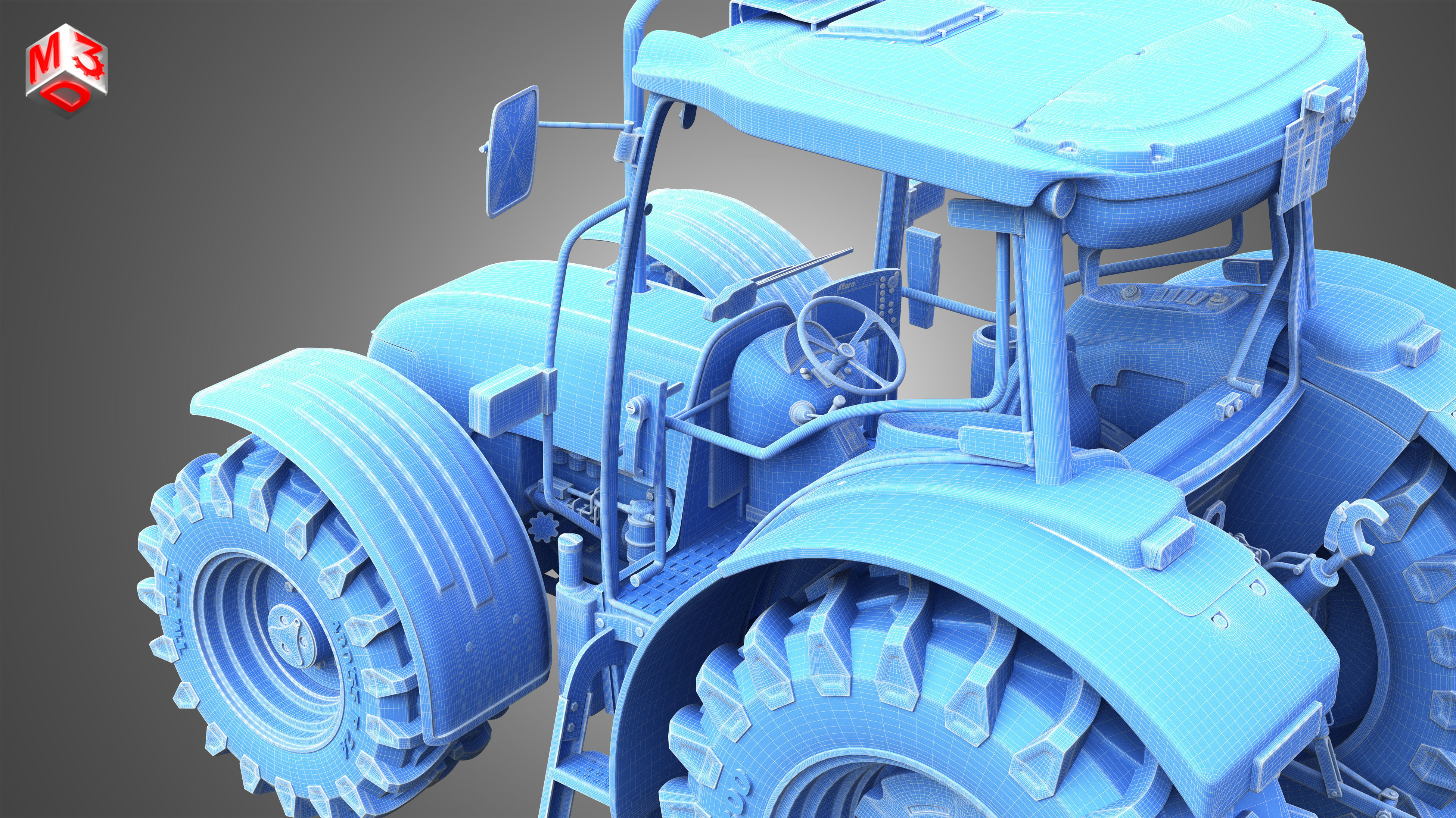 ST MAX - 105 Tractor 3D model_14