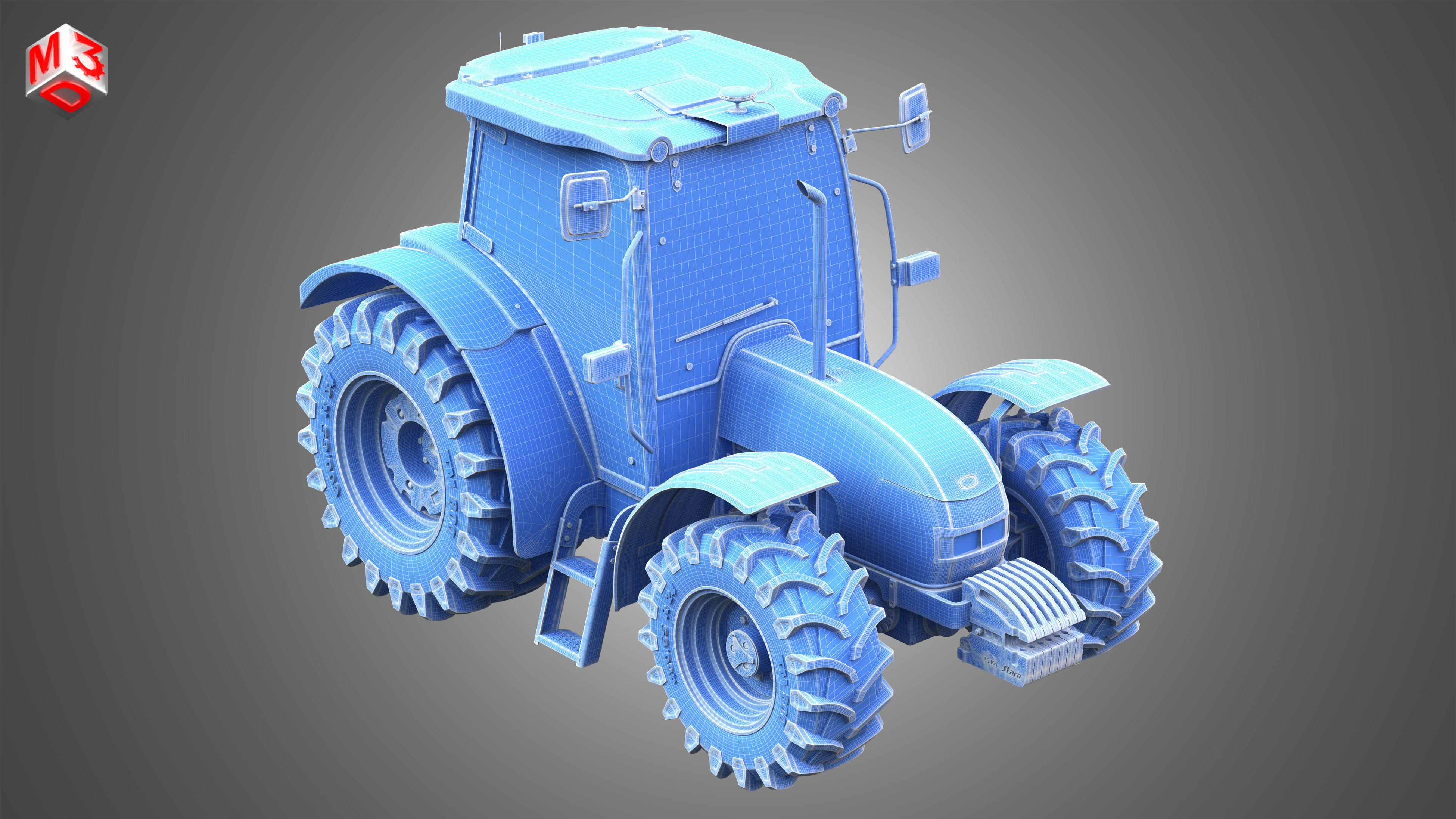ST MAX - 105 Tractor 3D model_10