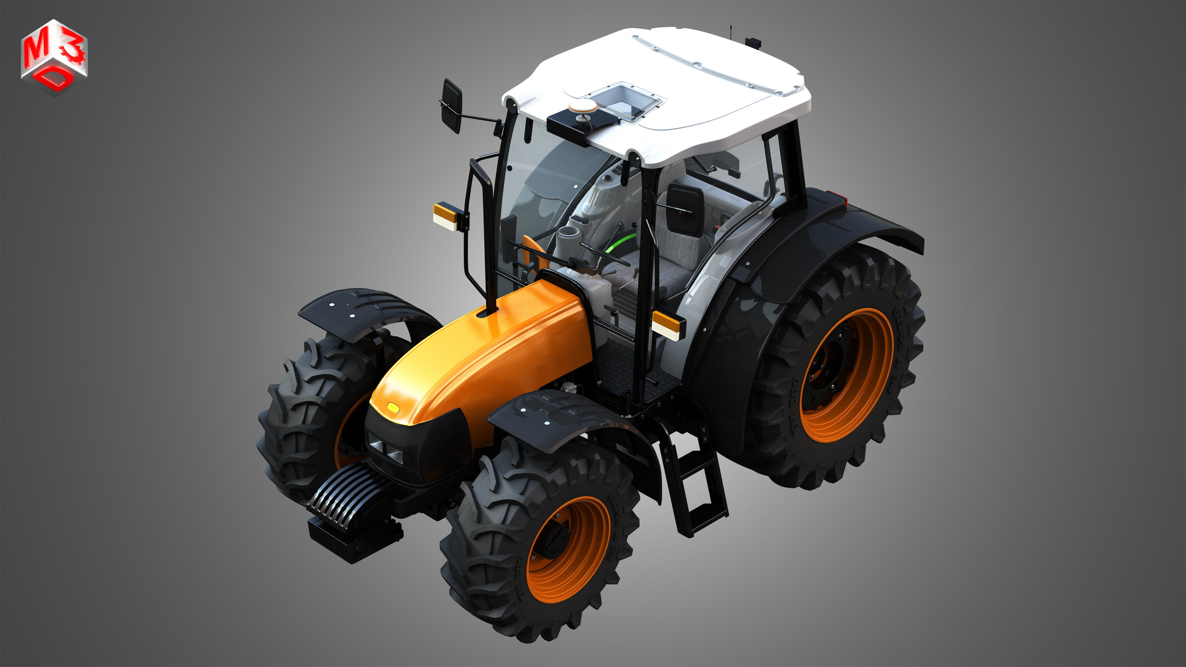 ST MAX - 105 Tractor 3D model_6