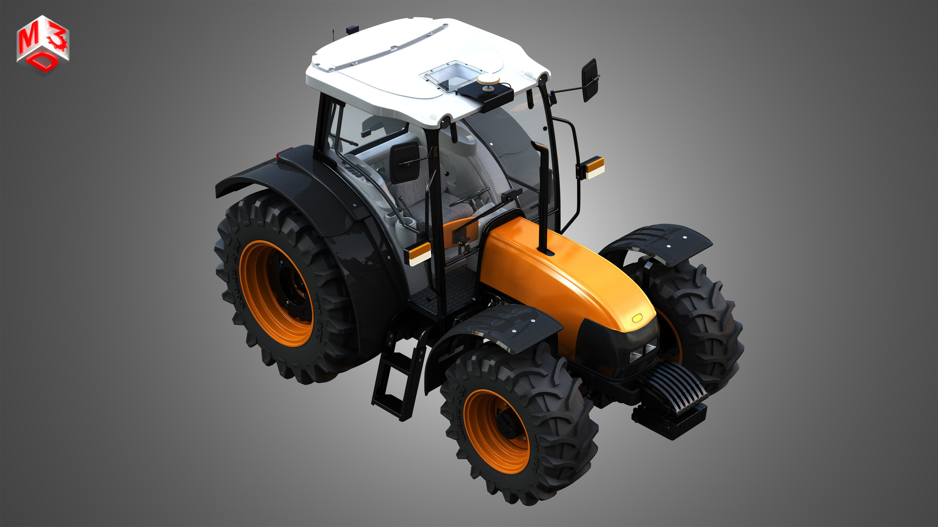 ST MAX - 105 Tractor 3D model_8