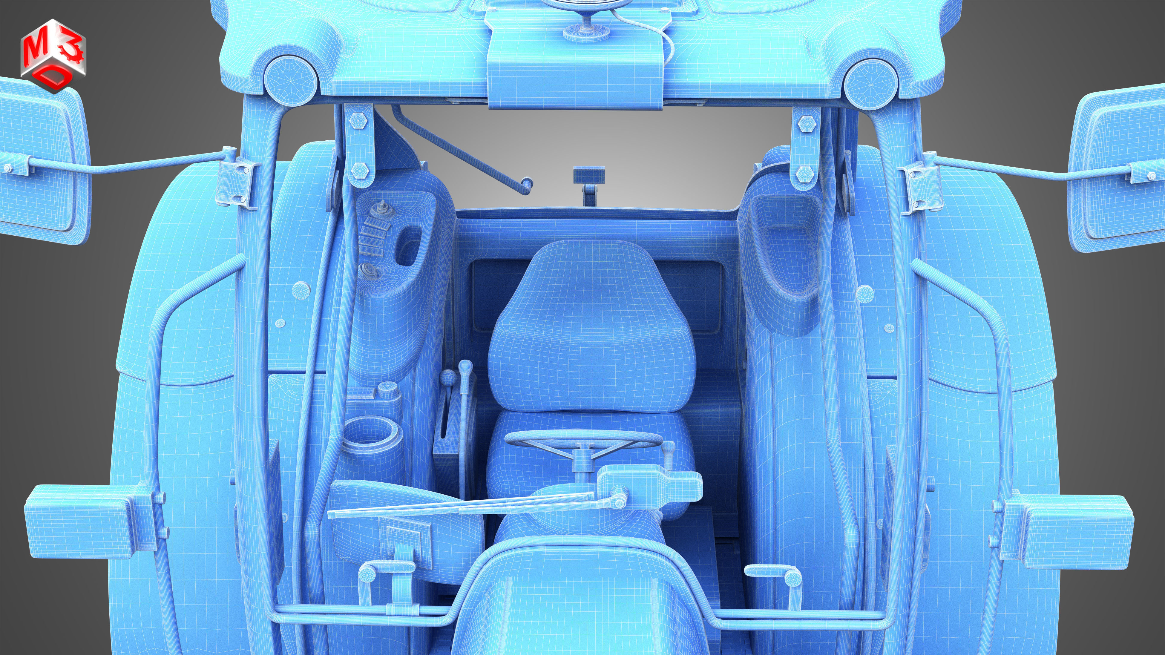 ST MAX - 105 Tractor 3D model_15