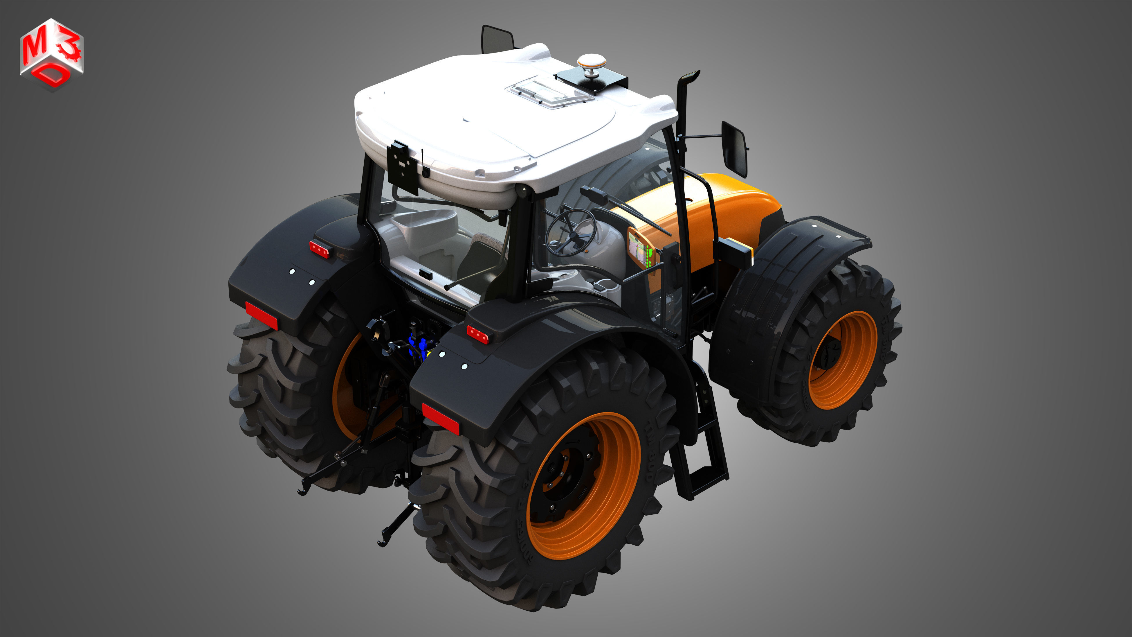 ST MAX - 105 Tractor 3D model_7
