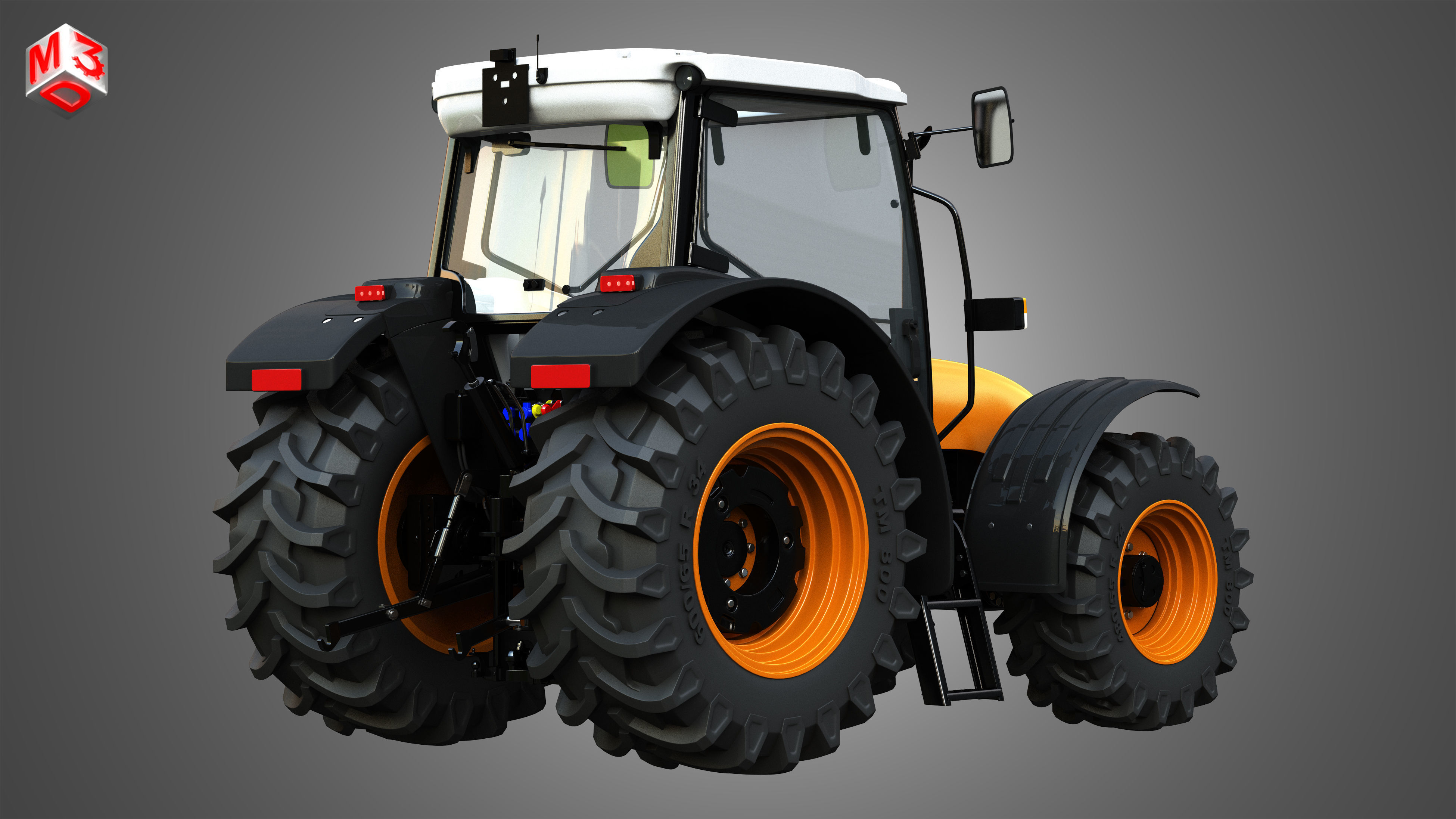 ST MAX - 105 Tractor 3D model_1