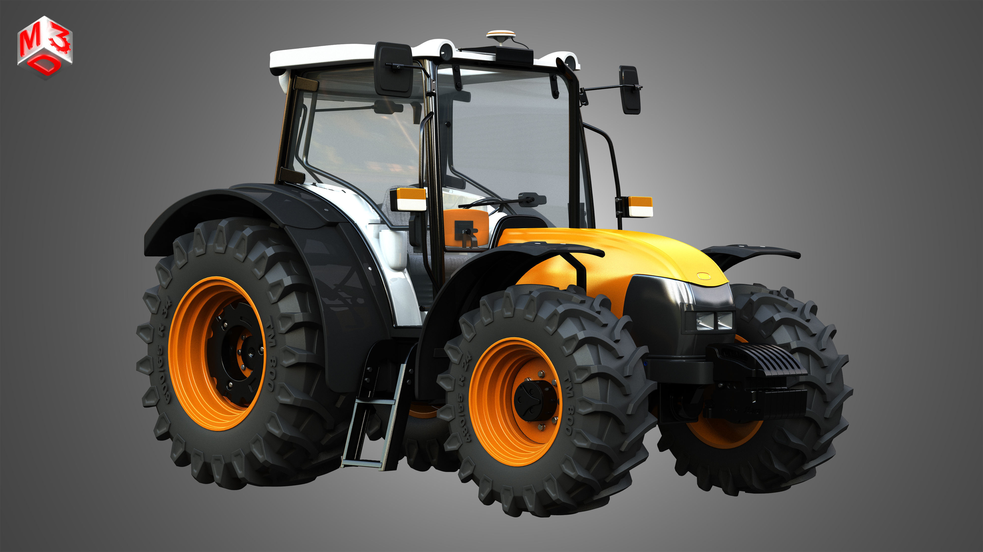 ST MAX - 105 Tractor 3D model_2