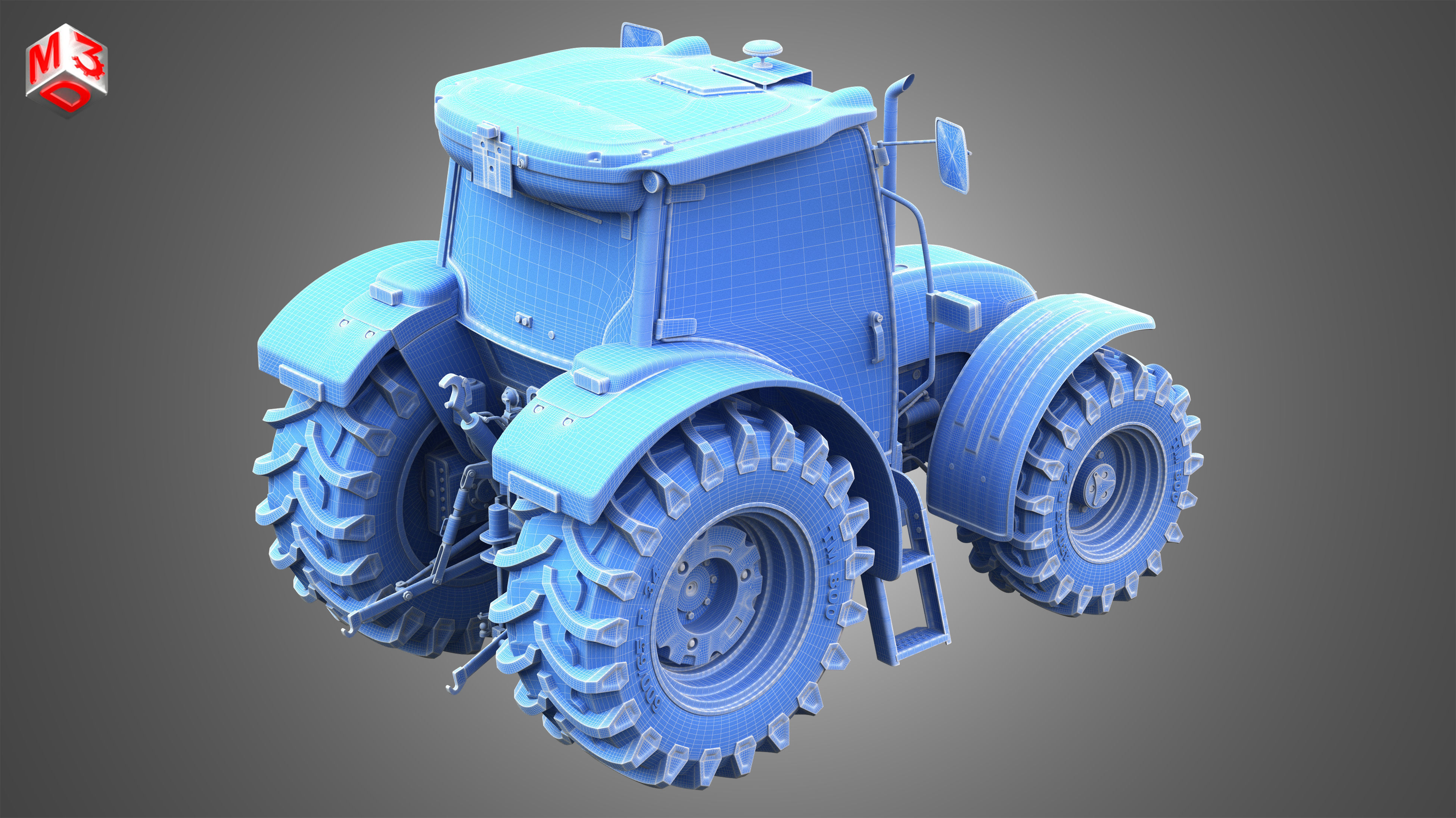 ST MAX - 105 Tractor 3D model_11