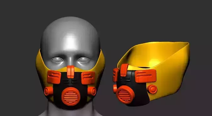 helmet high poly sculpt 3d printable 