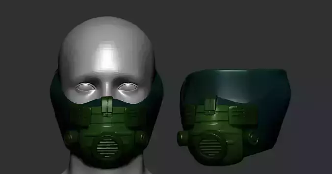 helmet high poly sculpt 3d printable 3D model