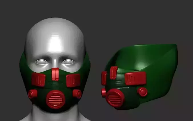 helmet high poly sculpt 3d printable 