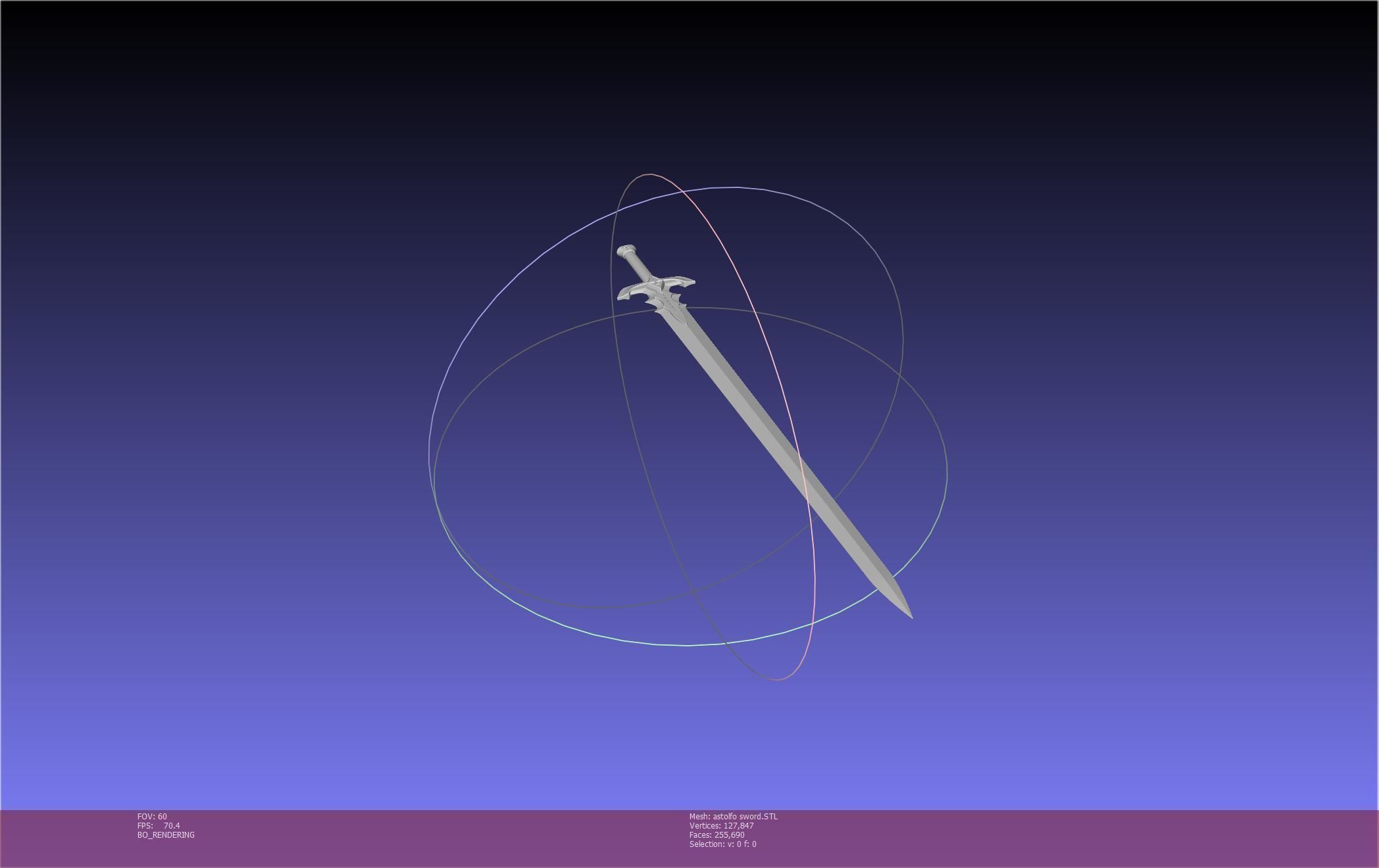 Fate Astolfo Sword Printable Assembly 3D print model_45