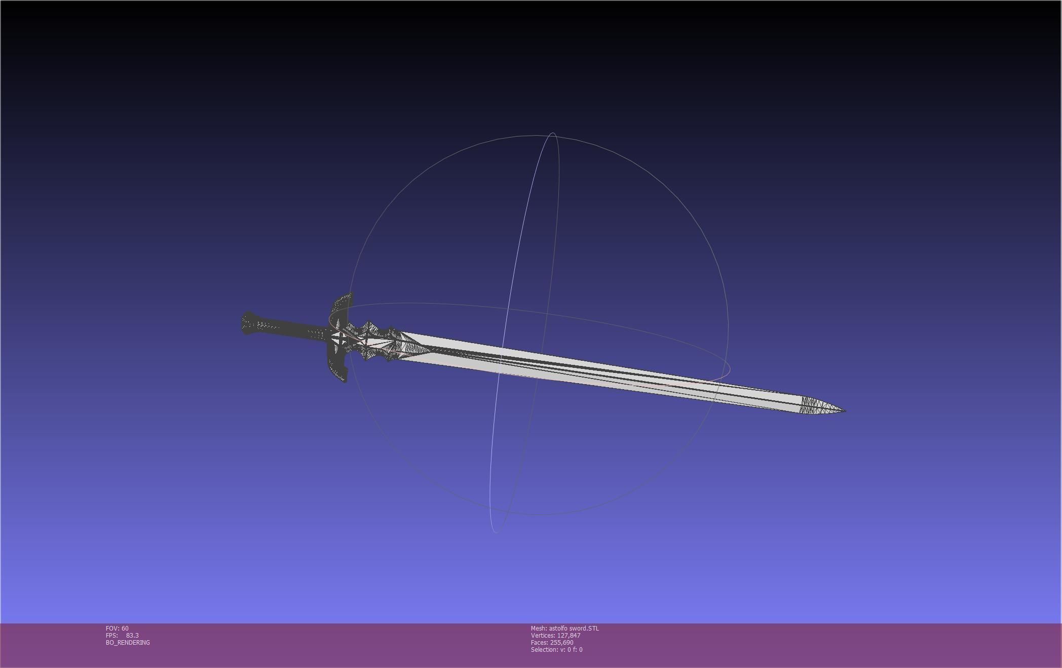 Fate Astolfo Sword Printable Assembly 3D print model_89