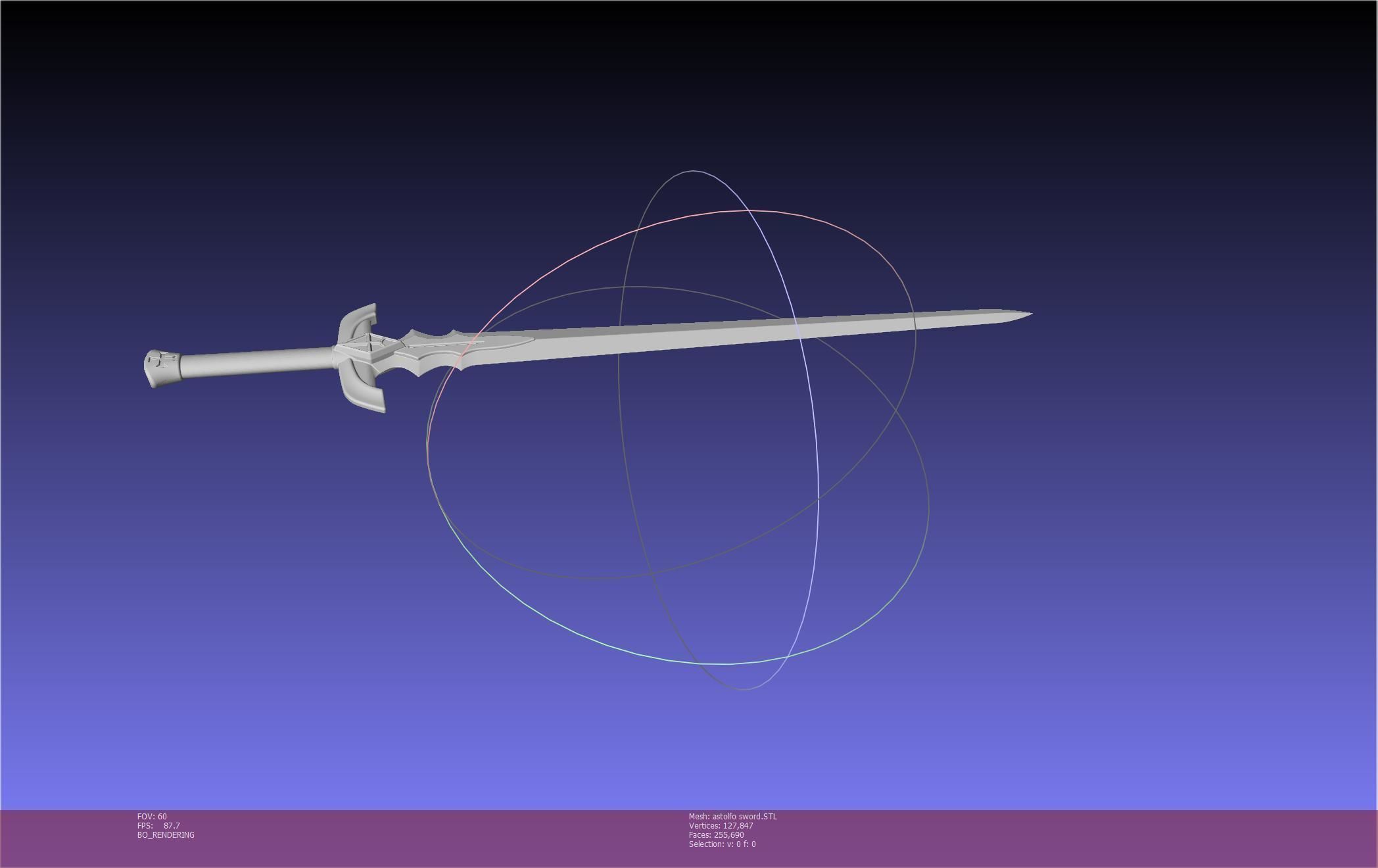 Fate Astolfo Sword Printable Assembly 3D print model_82