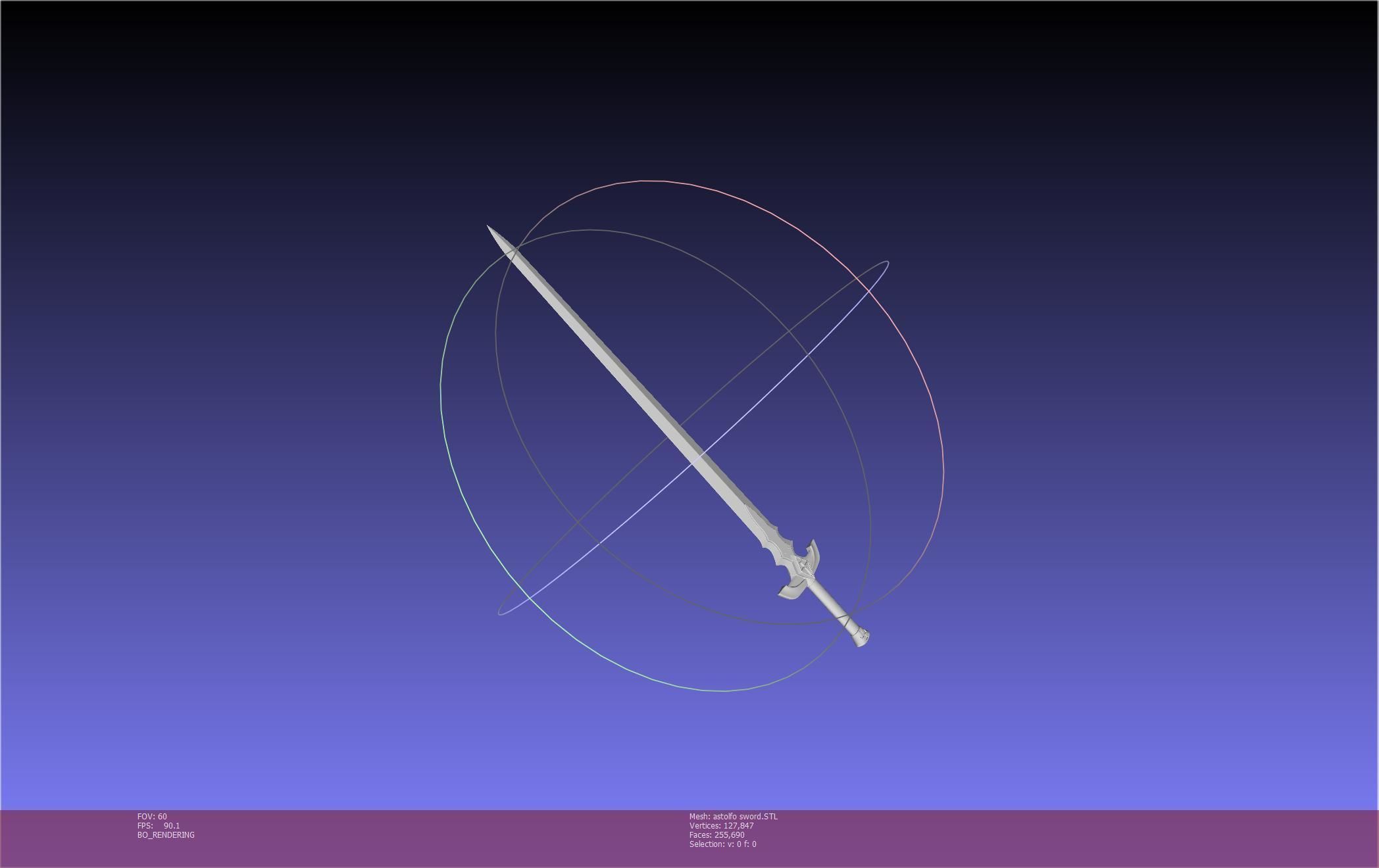Fate Astolfo Sword Printable Assembly 3D print model_58