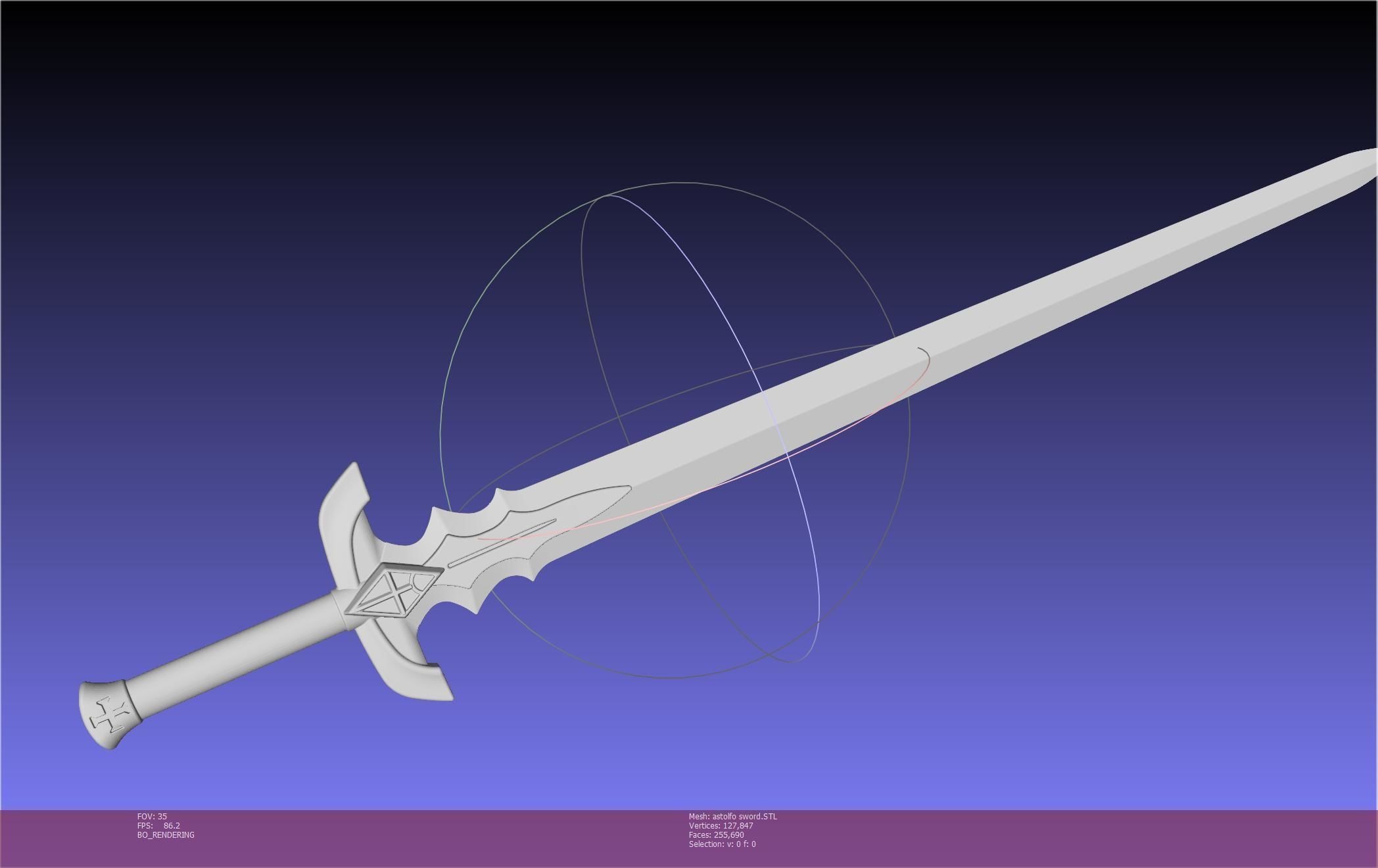 Fate Astolfo Sword Printable Assembly 3D print model_99