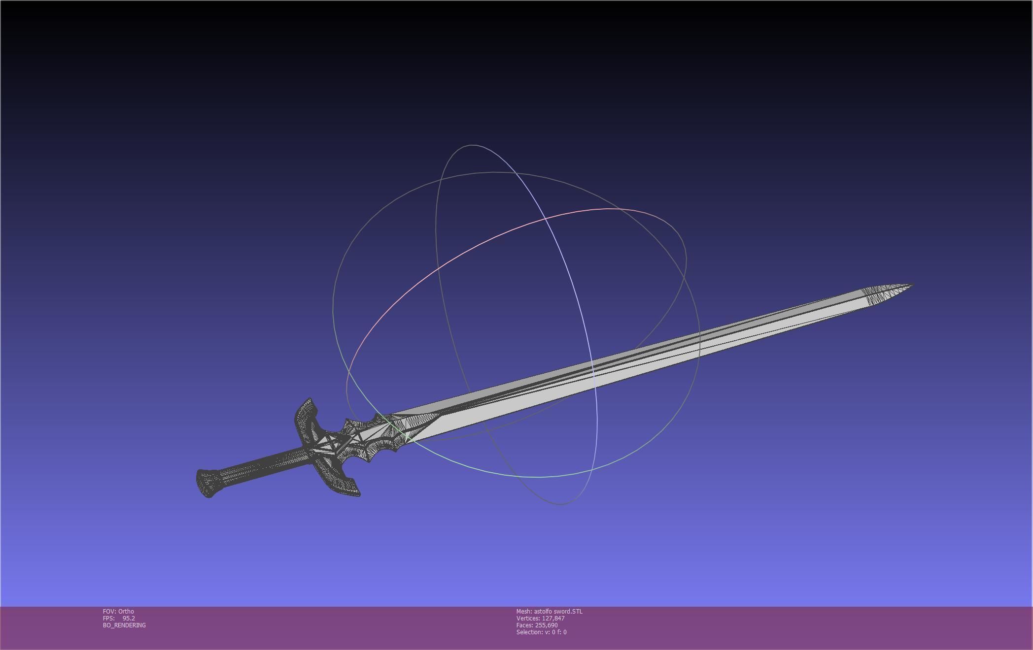 Fate Astolfo Sword Printable Assembly 3D print model_117