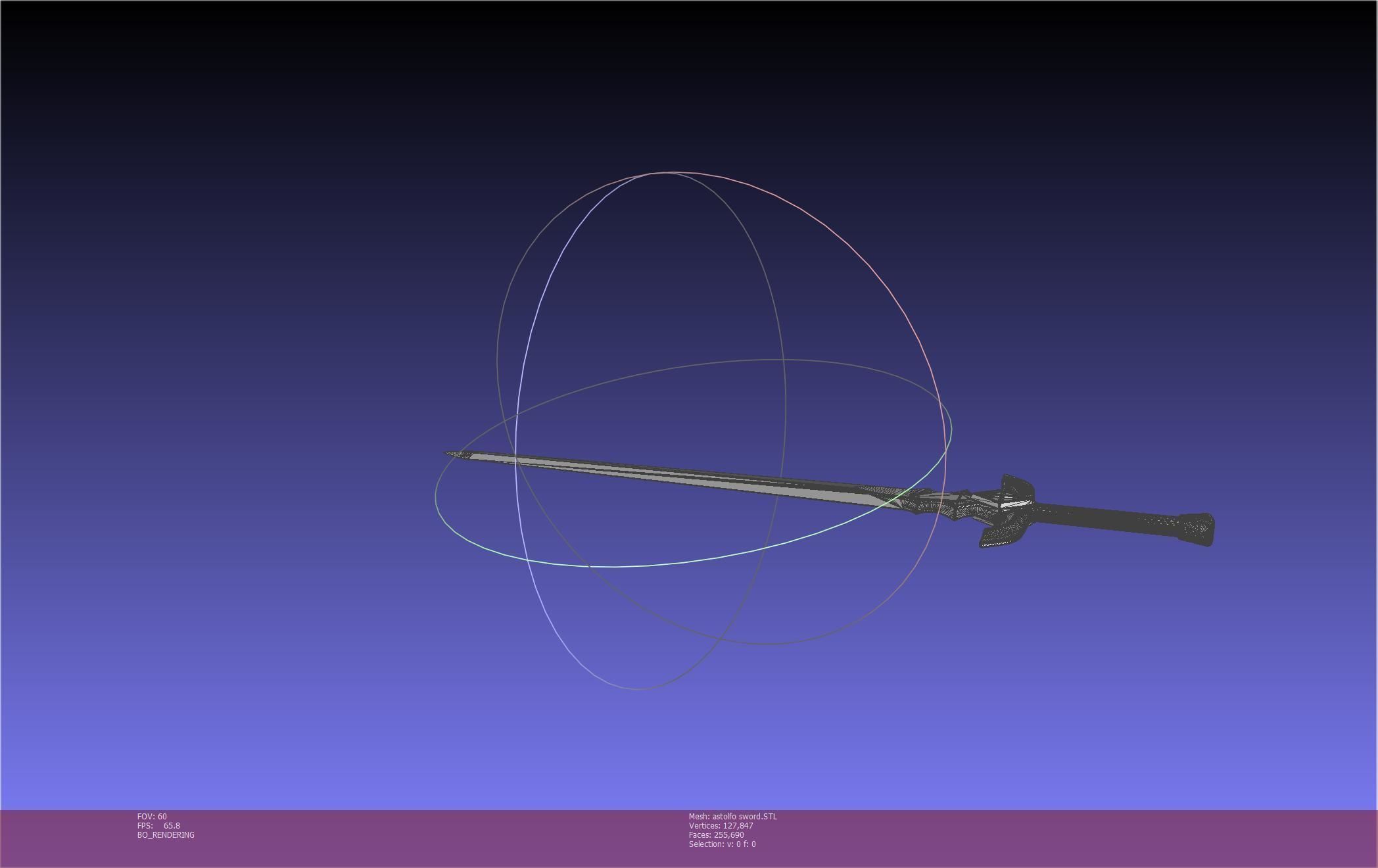 Fate Astolfo Sword Printable Assembly 3D print model_149